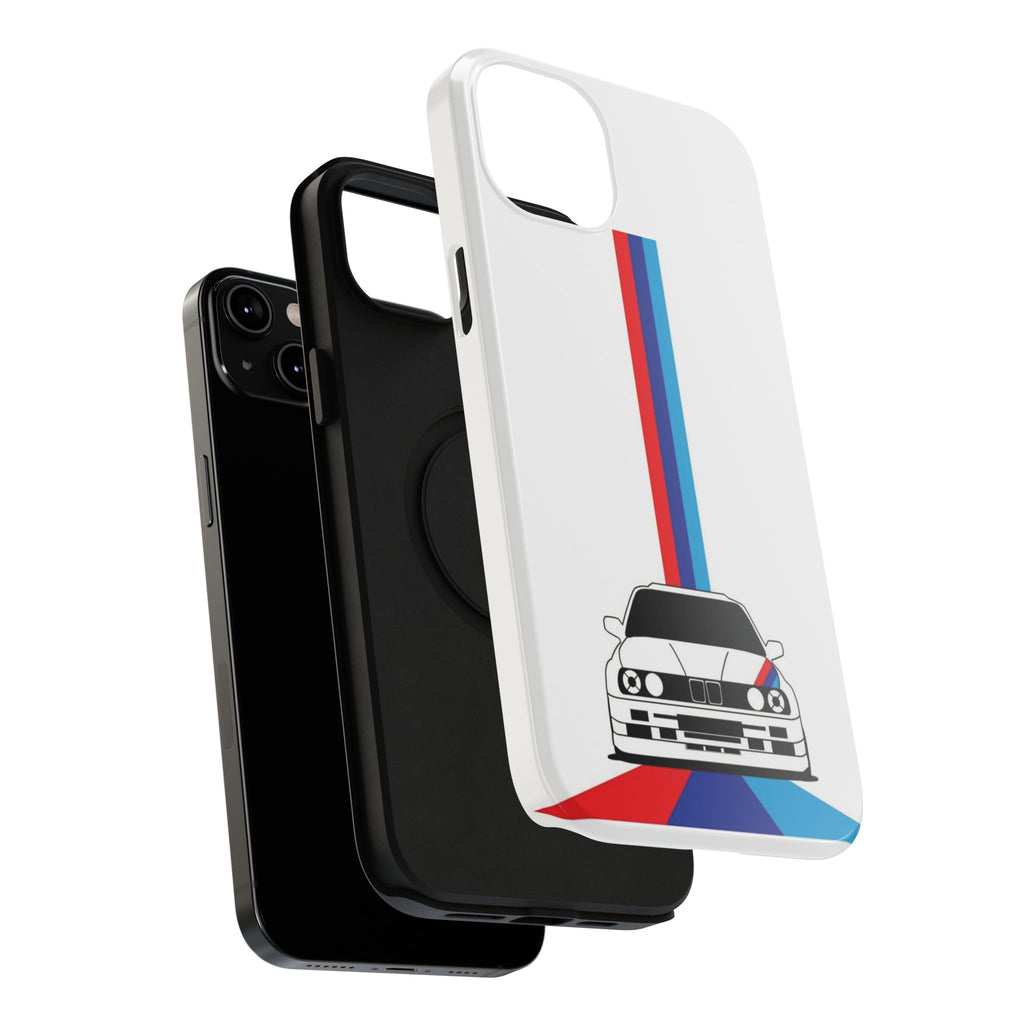 Phone Case — Retro Racing BMW Stripe Design (Impact-Resistant)