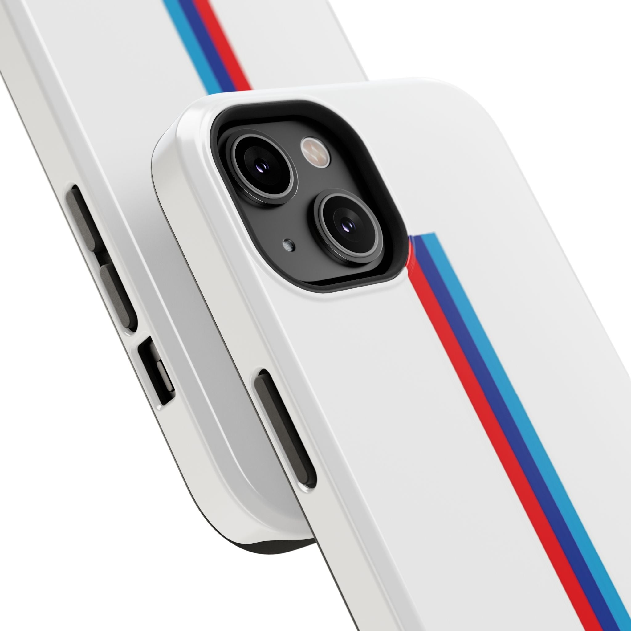 Phone Case — Retro Racing BMW Stripe Design (Impact-Resistant)