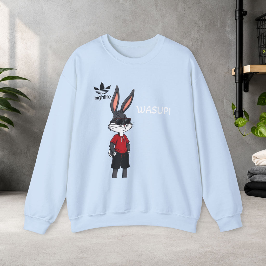 Wasup! Bunny Graphic Sweatshirt