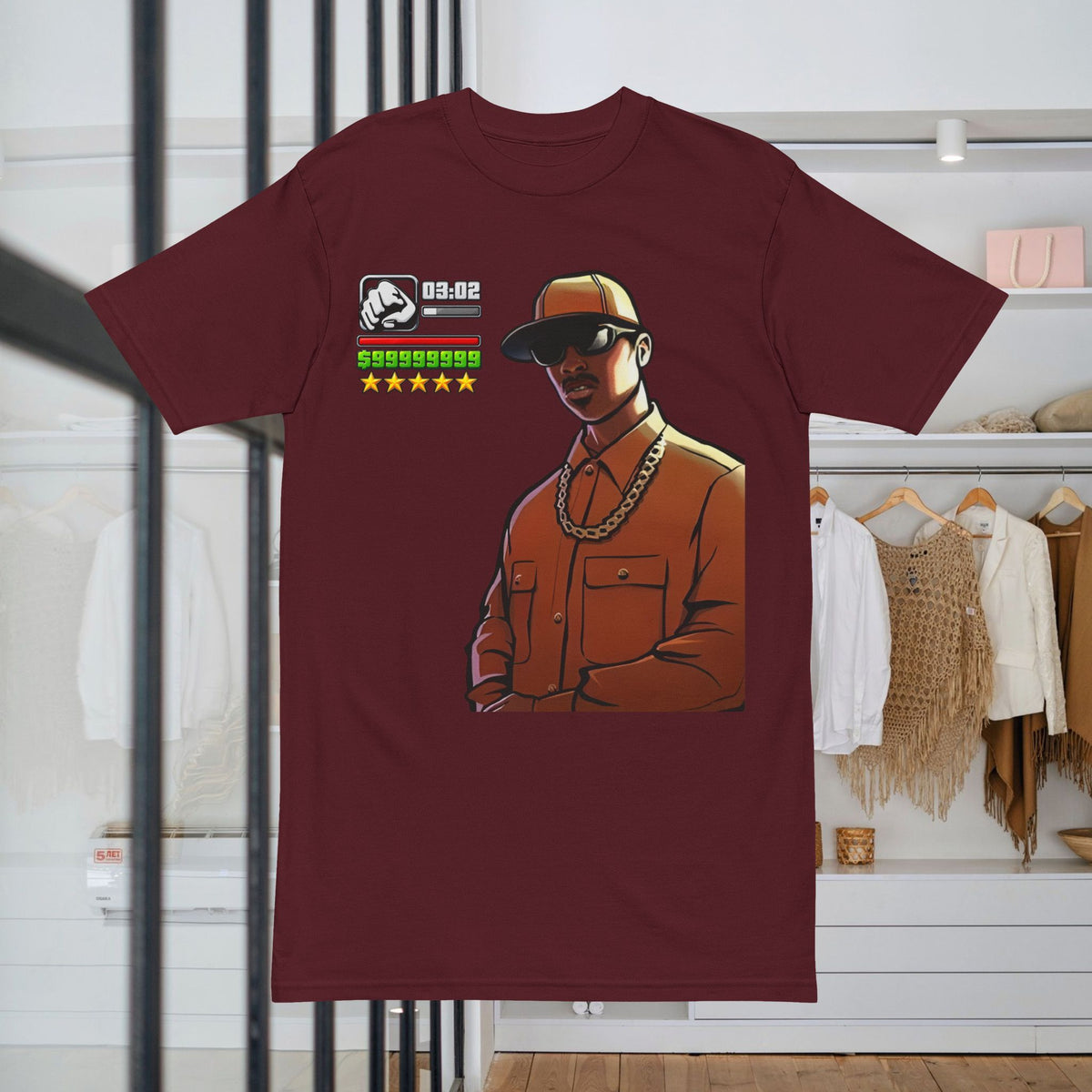 GTA FULL POWER Tee – Urban Gamer Character Graphic