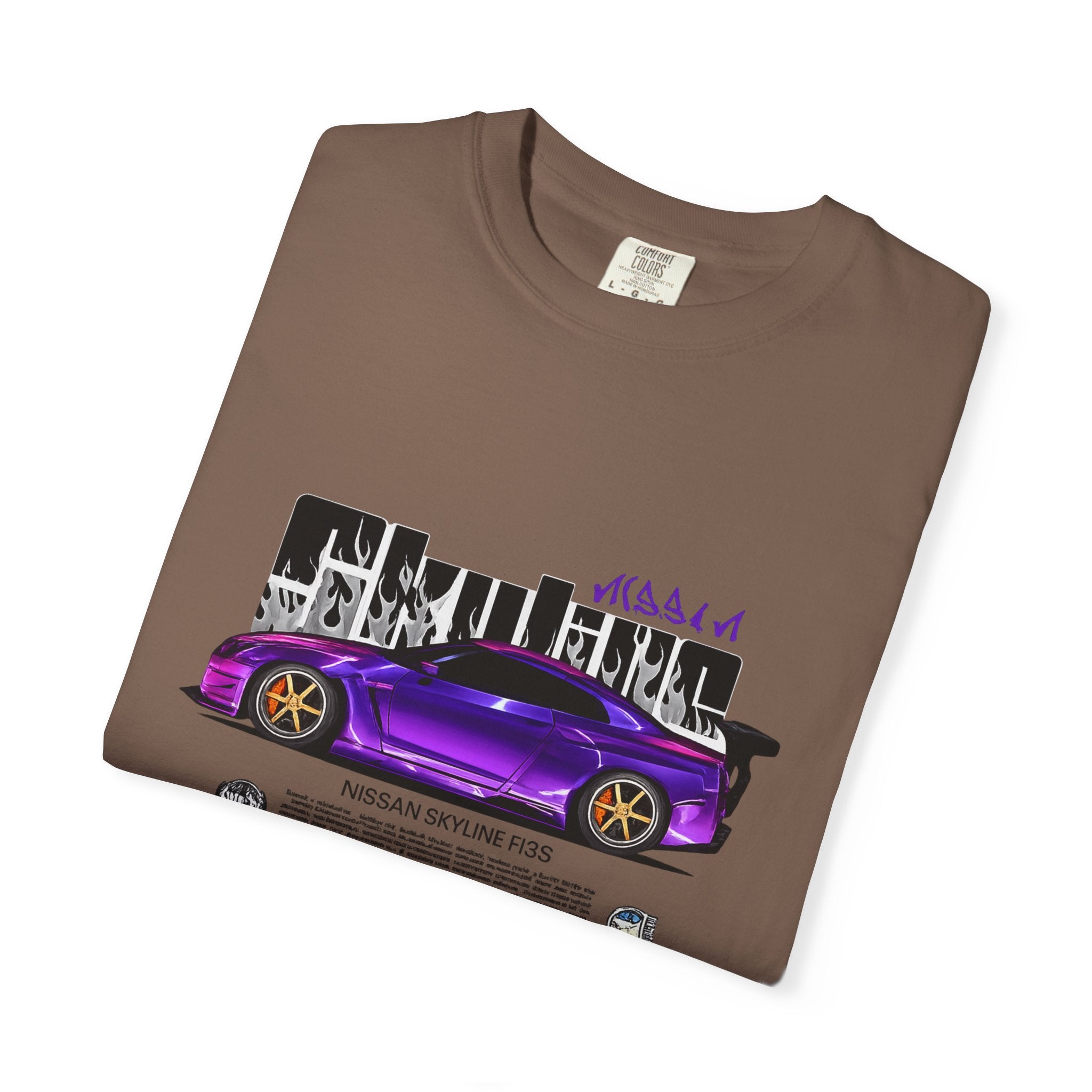 Street Racer Car T-Shirt — Purple Skyline Nissan Silvia Design