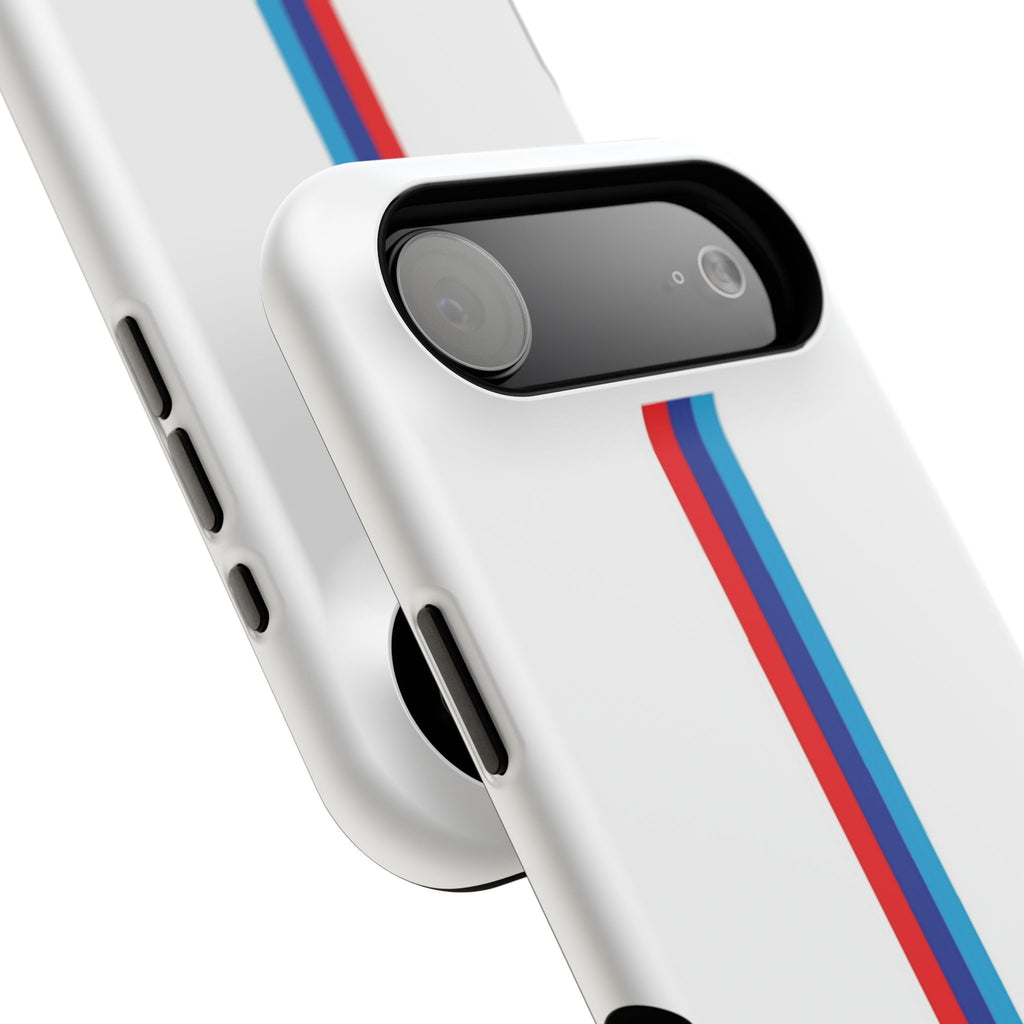 Phone Case — Retro Racing BMW Stripe Design (Impact-Resistant)