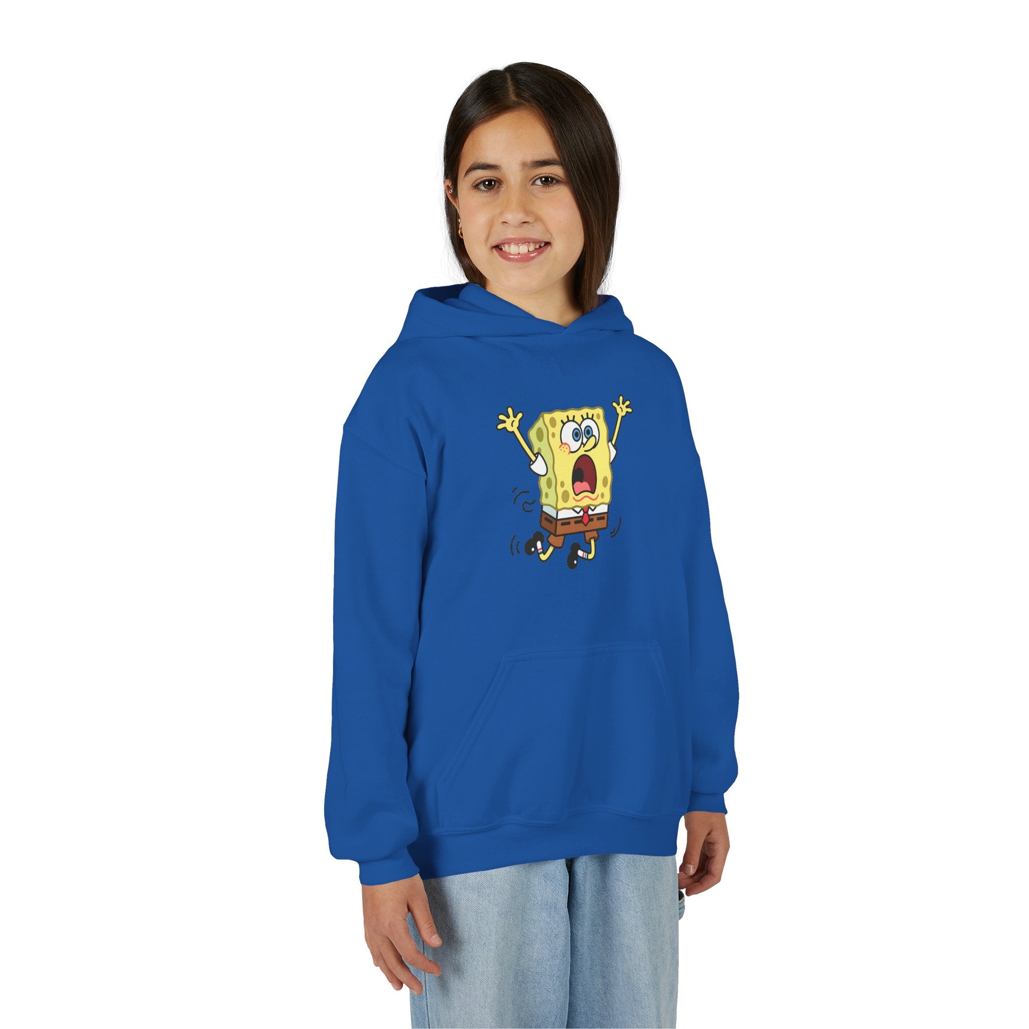 Panicked Yellow Sponge Heavy Blend Hooded Sweatshirt