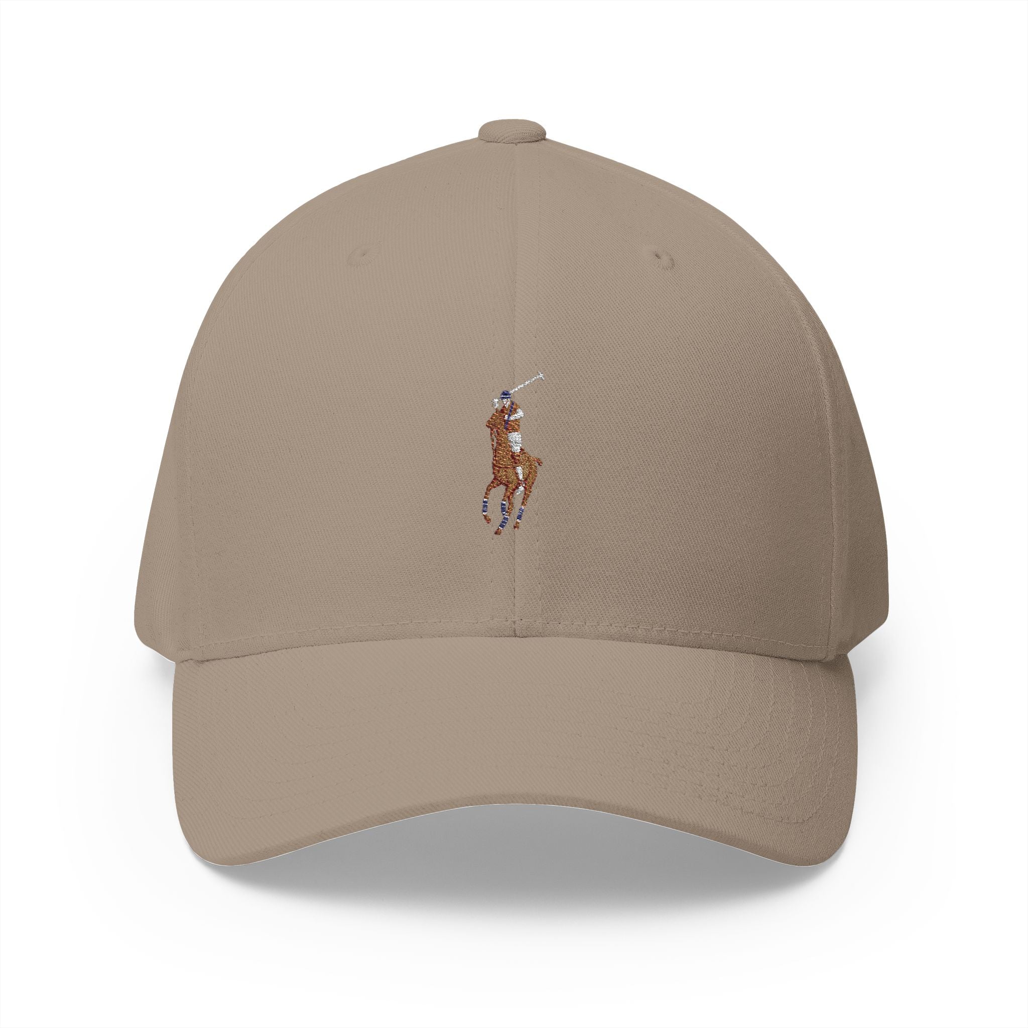 Polo Player Cap — Classic White Structured Baseball Hat