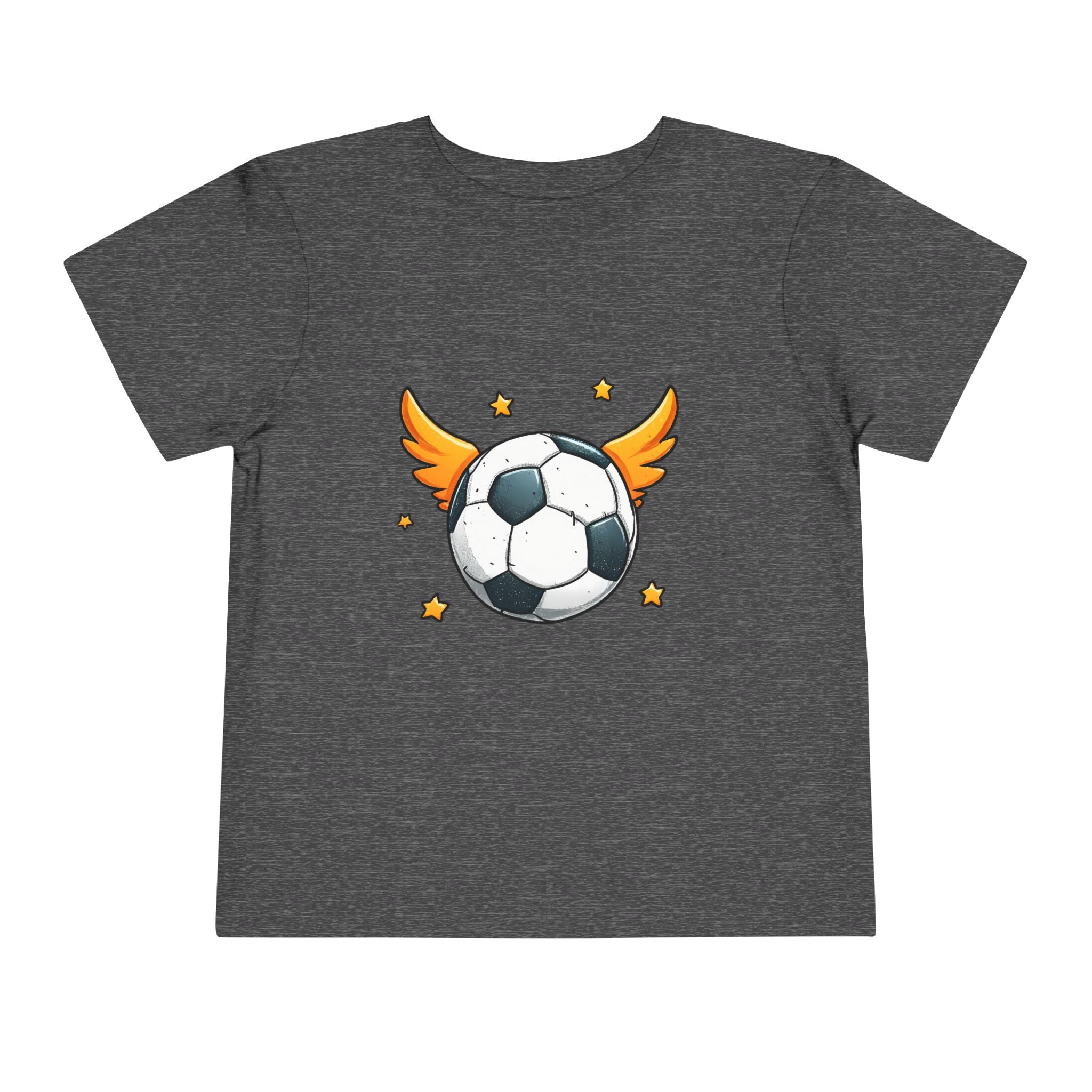 Toddler Soccer Tee — Winged Soccer Ball Kids Shirt