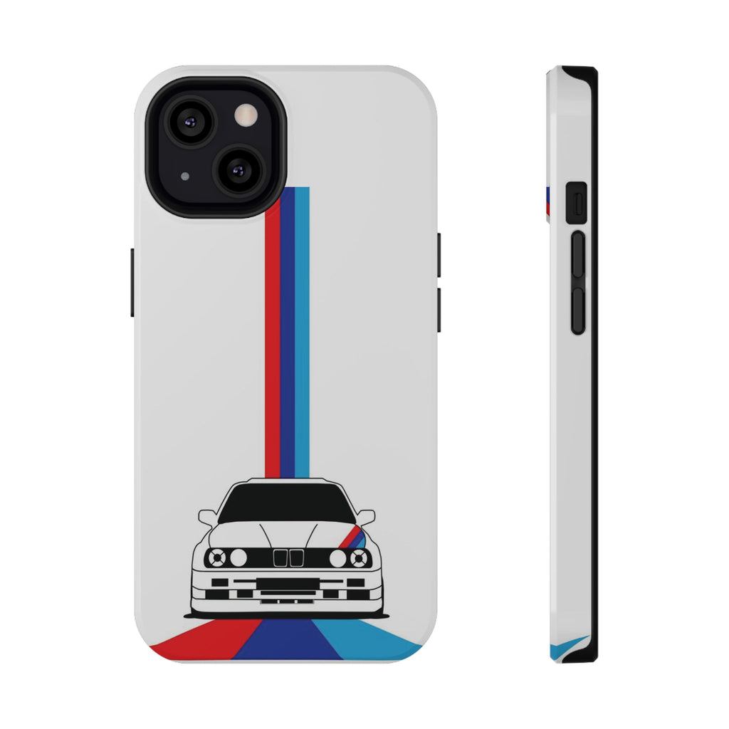 Phone Case — Retro Racing BMW Stripe Design (Impact-Resistant)