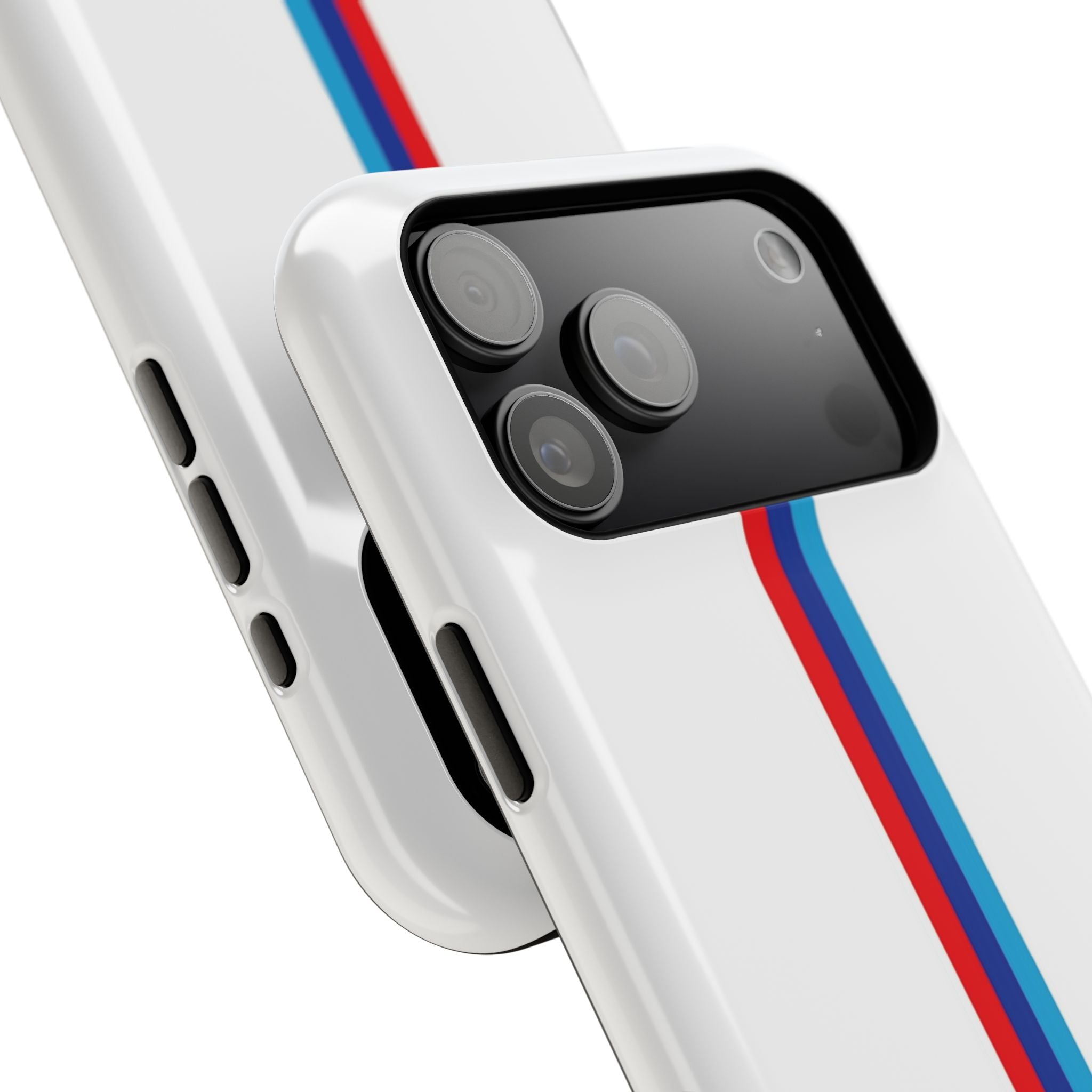 Phone Case — Retro Racing BMW Stripe Design (Impact-Resistant)