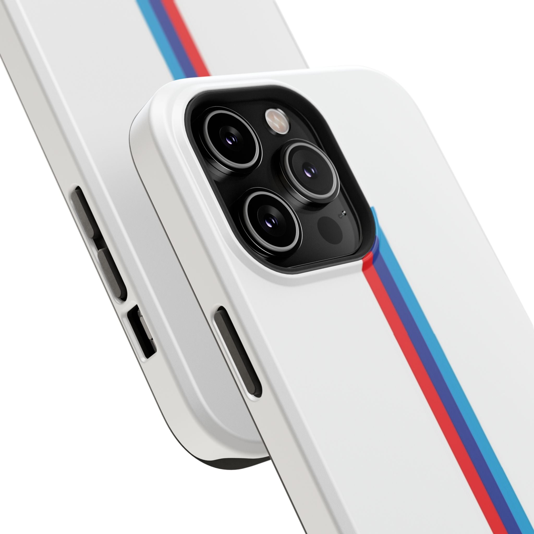 Phone Case — Retro Racing BMW Stripe Design (Impact-Resistant)