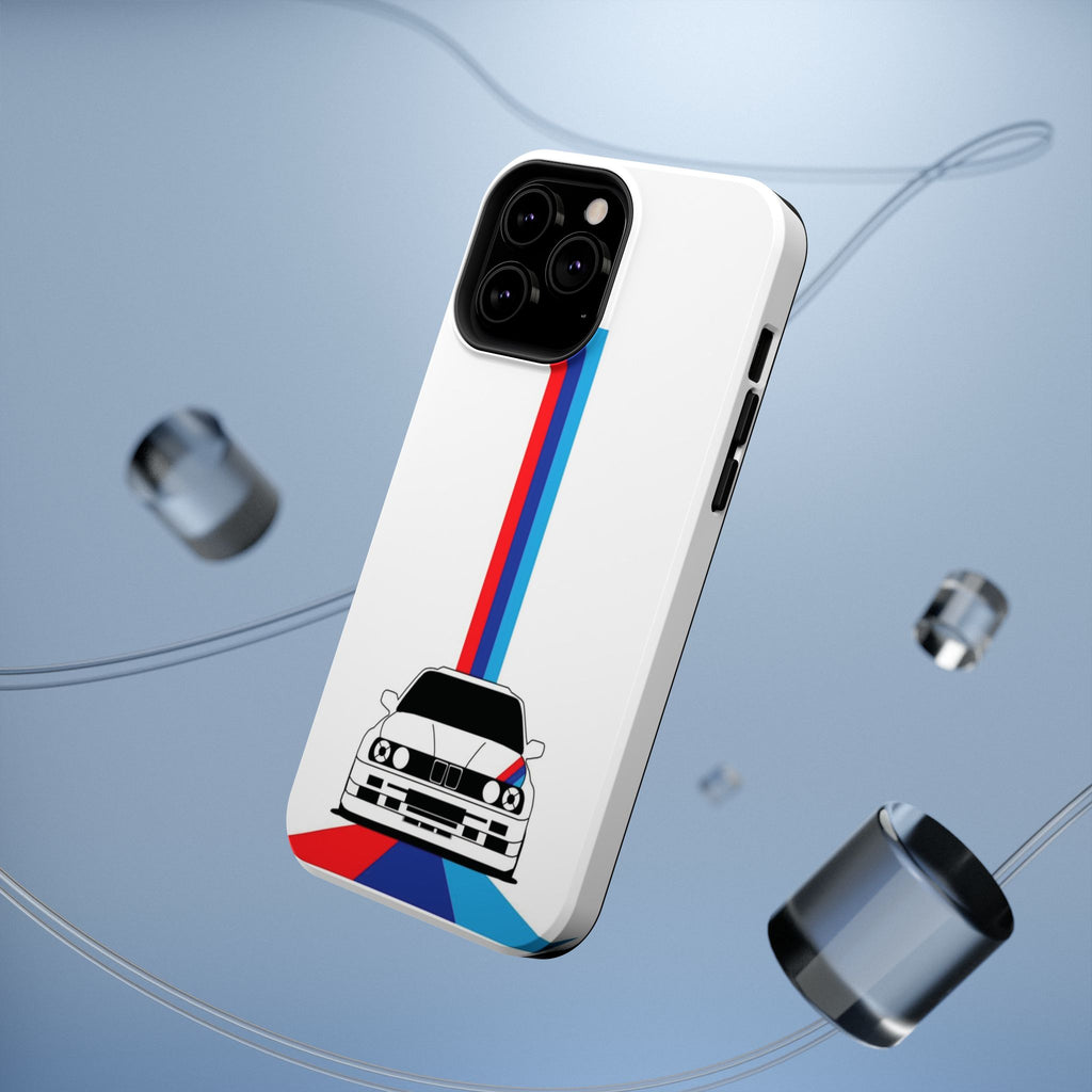 Phone Case — Retro Racing BMW Stripe Design (Impact-Resistant)