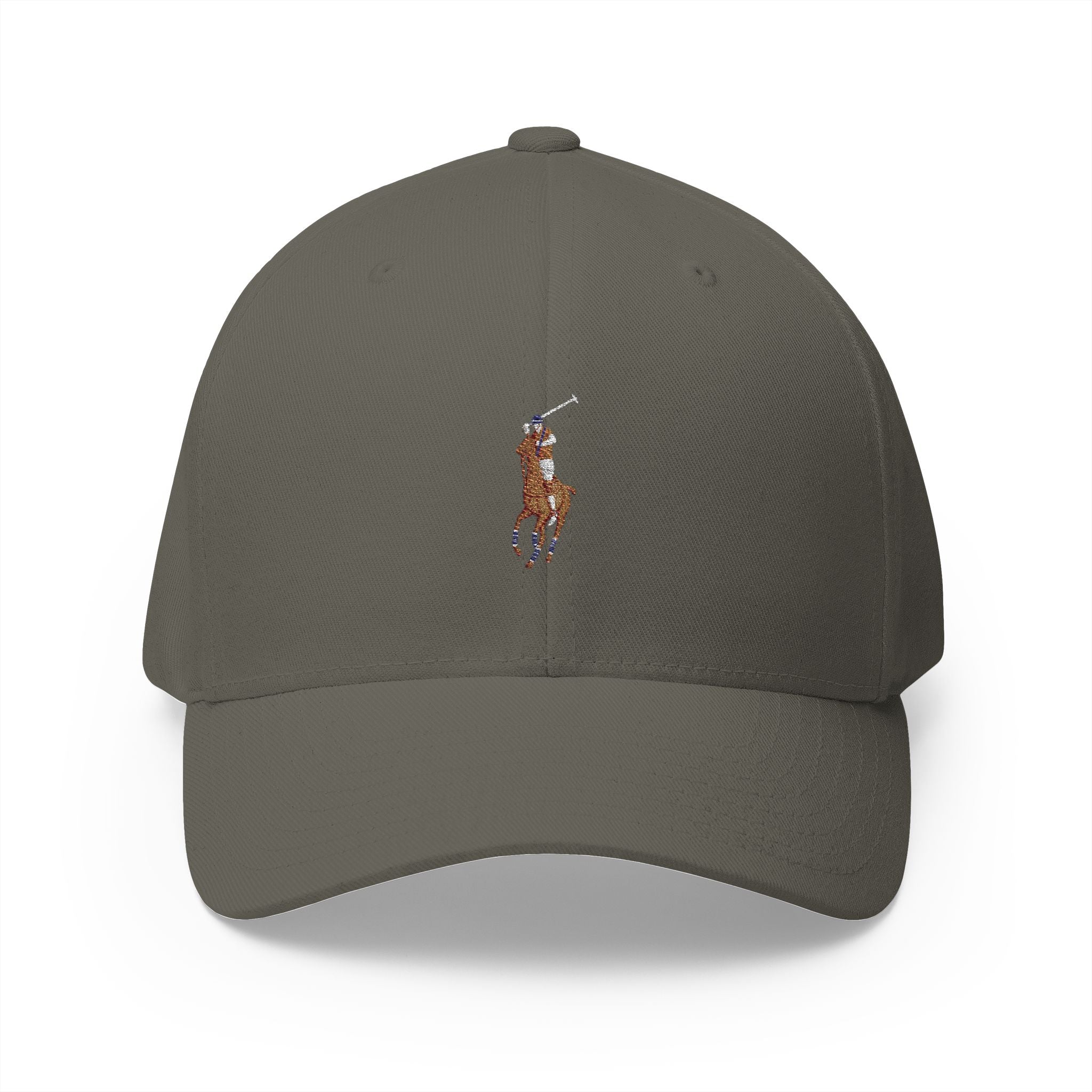 Polo Player Cap — Classic White Structured Baseball Hat