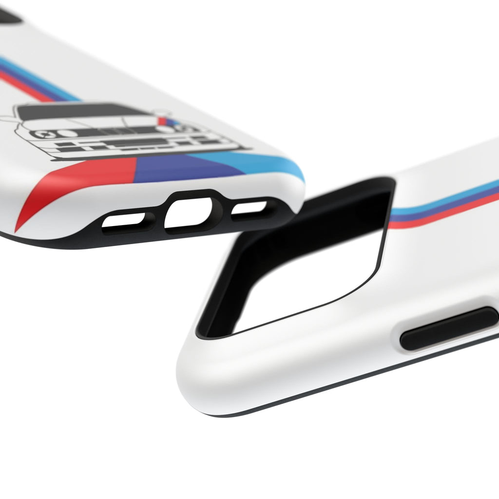 Phone Case — Retro Racing BMW Stripe Design (Impact-Resistant)