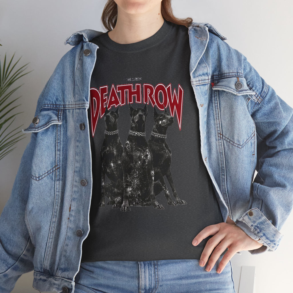 Deathrow Dobermans Tee — Retro Gothic Dog Graphic T-Shirt