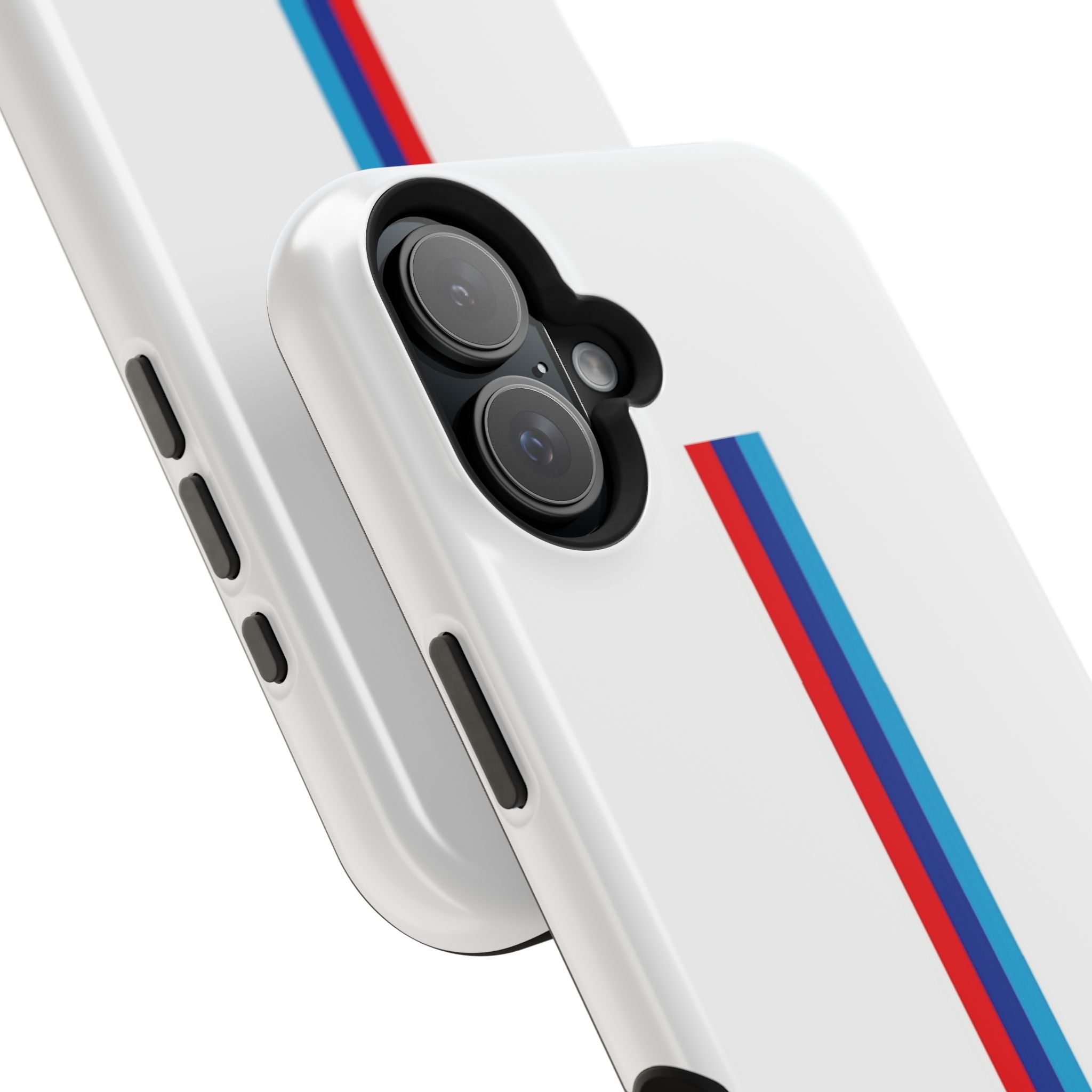 Phone Case — Retro Racing BMW Stripe Design (Impact-Resistant)