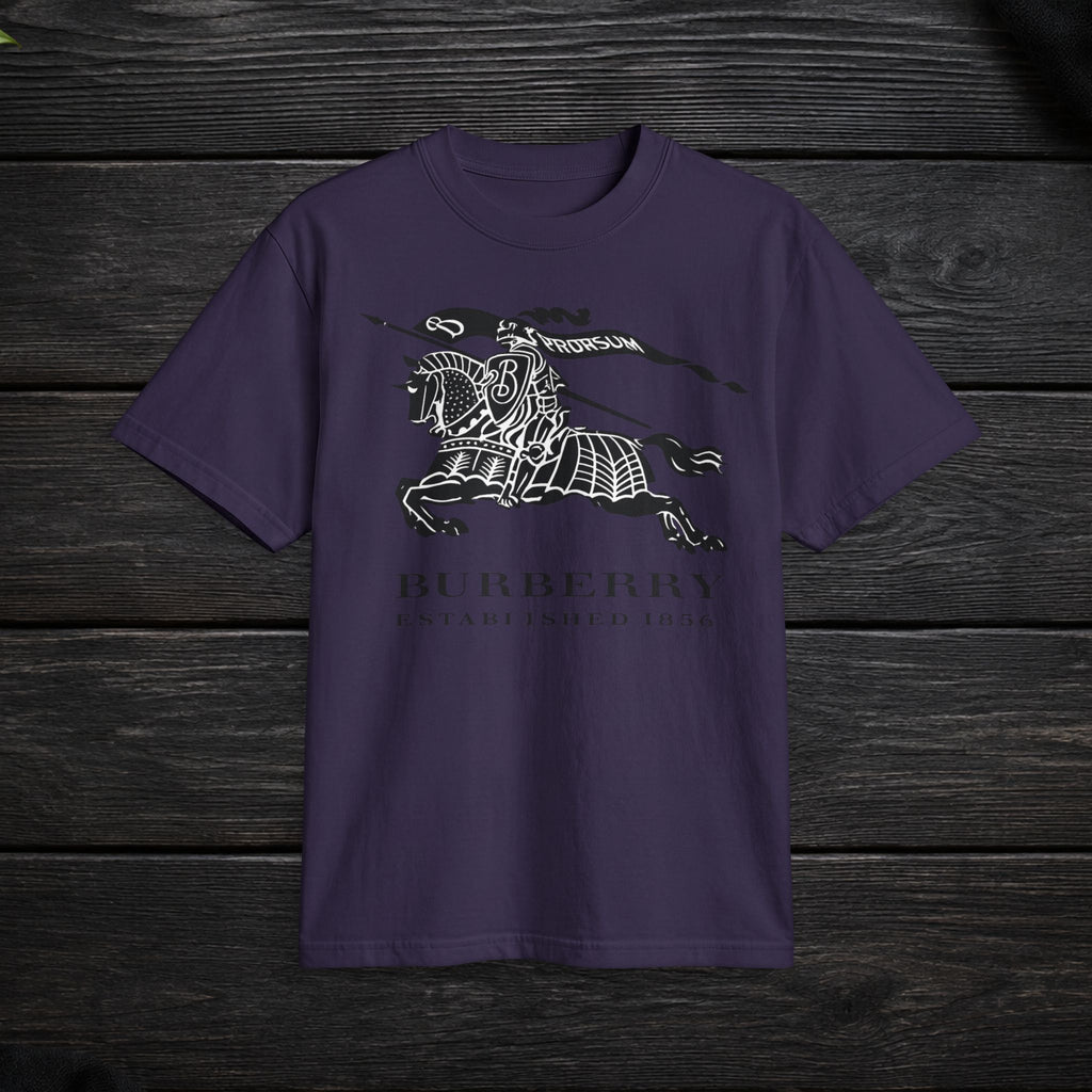 Equestrian Crest T-Shirt — Vintage Burbury Knight Logo Tee