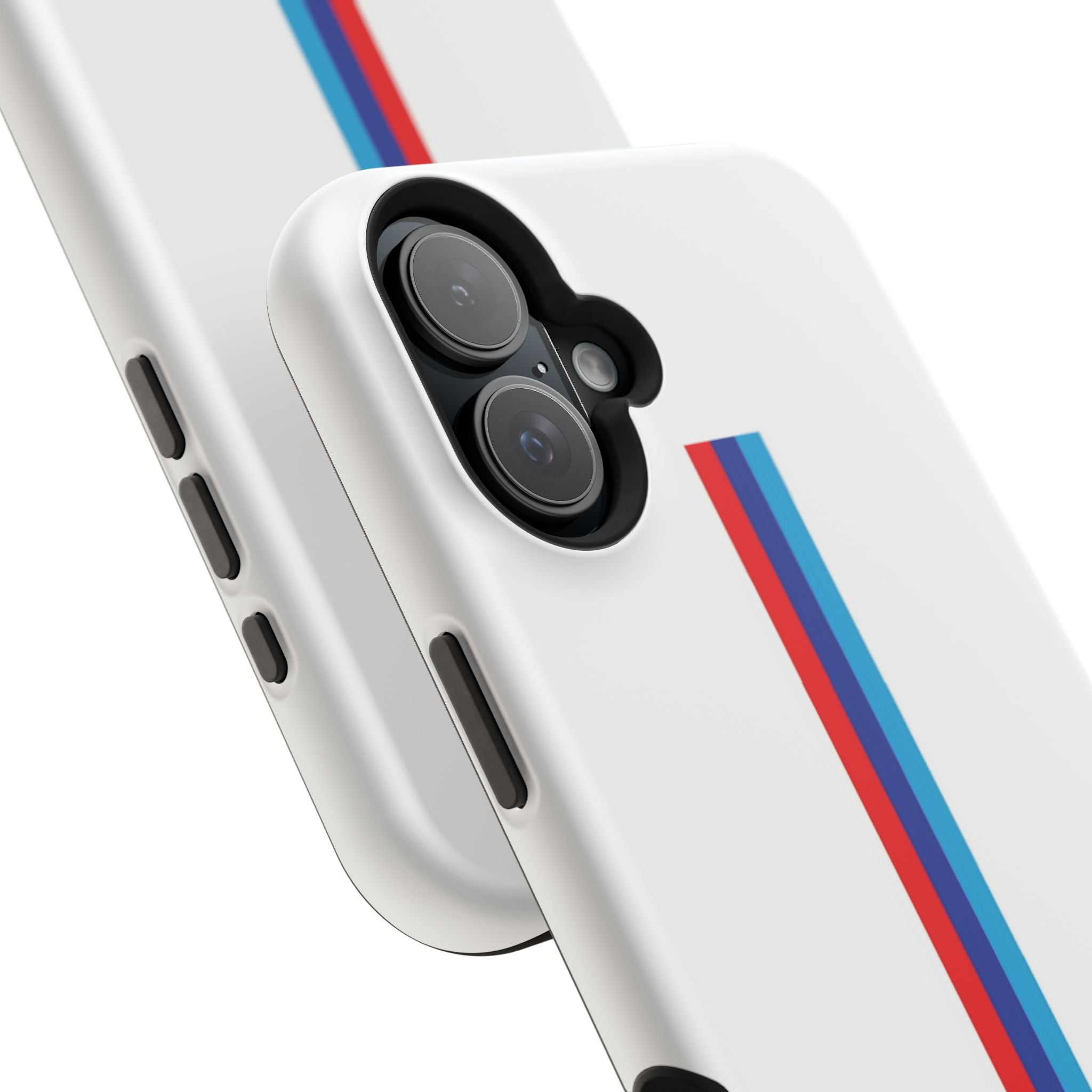 Phone Case — Retro Racing BMW Stripe Design (Impact-Resistant)