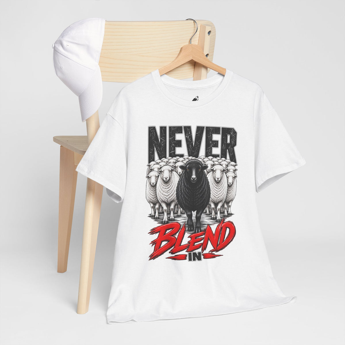 Never Blend In Tee — Black Sheep Graphic T-Shirt