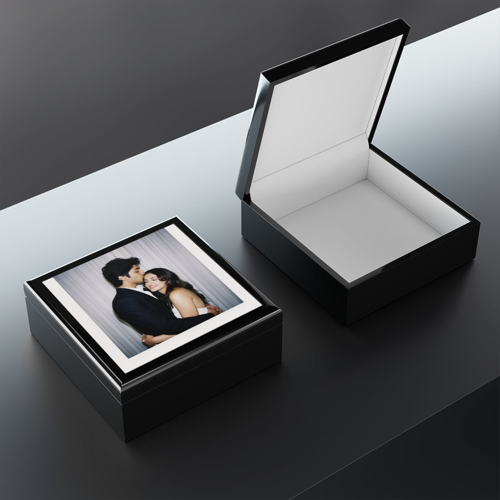 Add your Personalized Photo Jewelry Box — Custom Couple Picture Keepsake