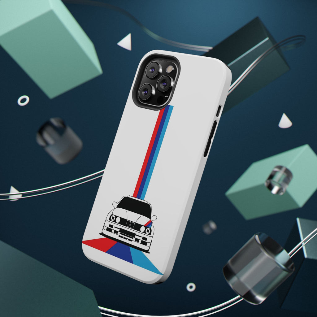 Phone Case — Retro Racing BMW Stripe Design (Impact-Resistant)