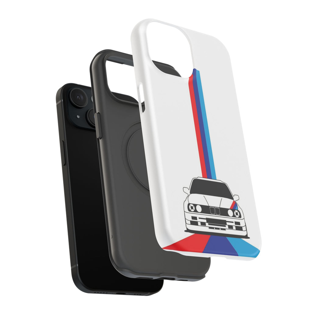 Phone Case — Retro Racing BMW Stripe Design (Impact-Resistant)