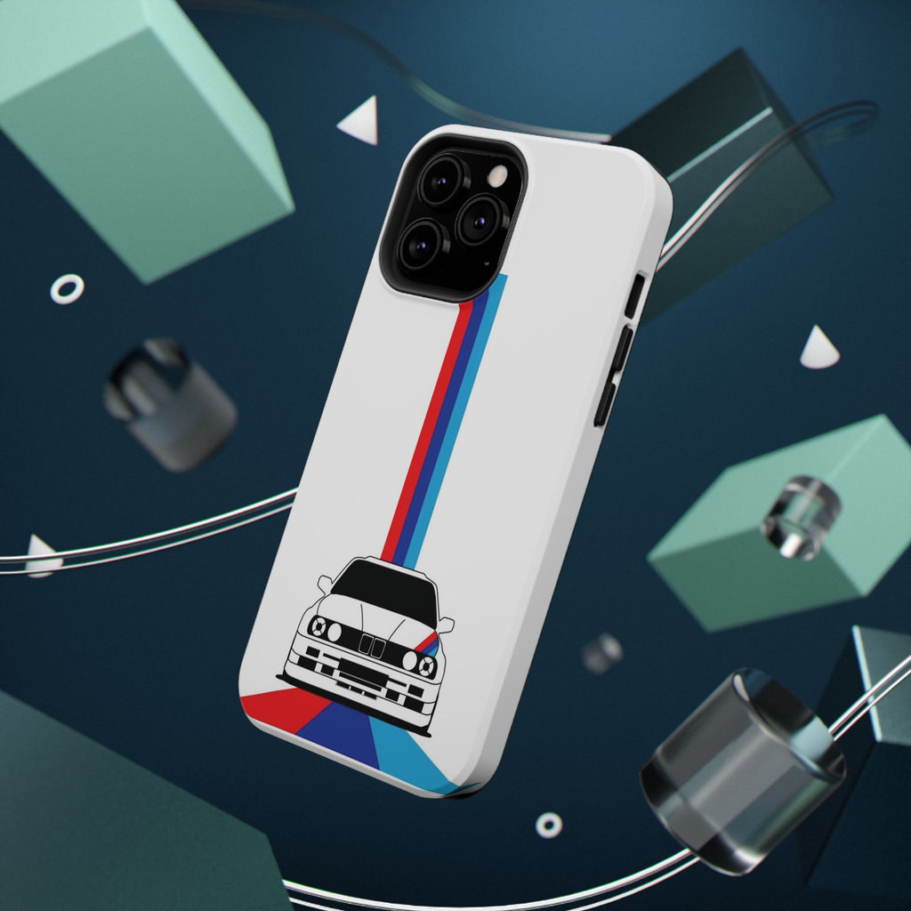 Phone Case — Retro Racing BMW Stripe Design (Impact-Resistant)