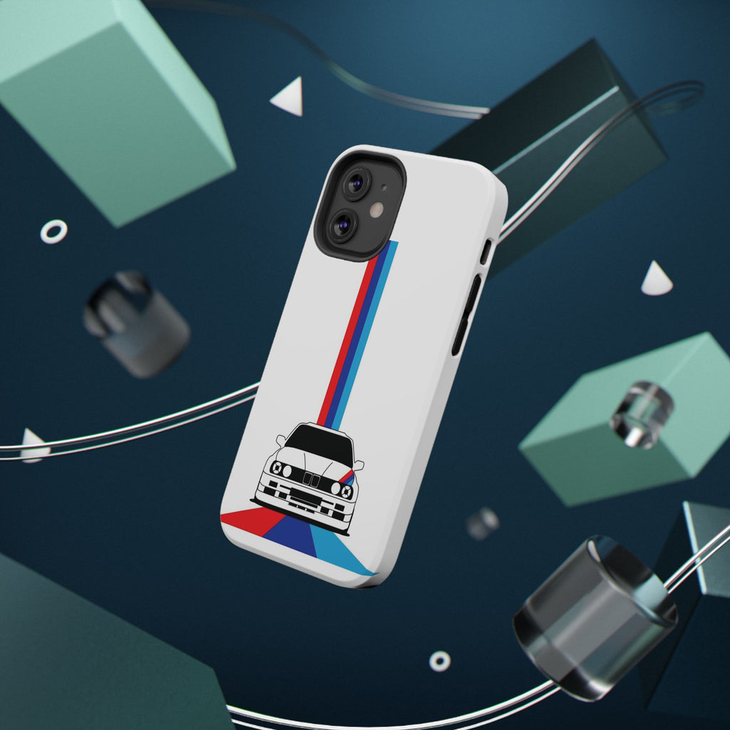 Phone Case — Retro Racing BMW Stripe Design (Impact-Resistant)