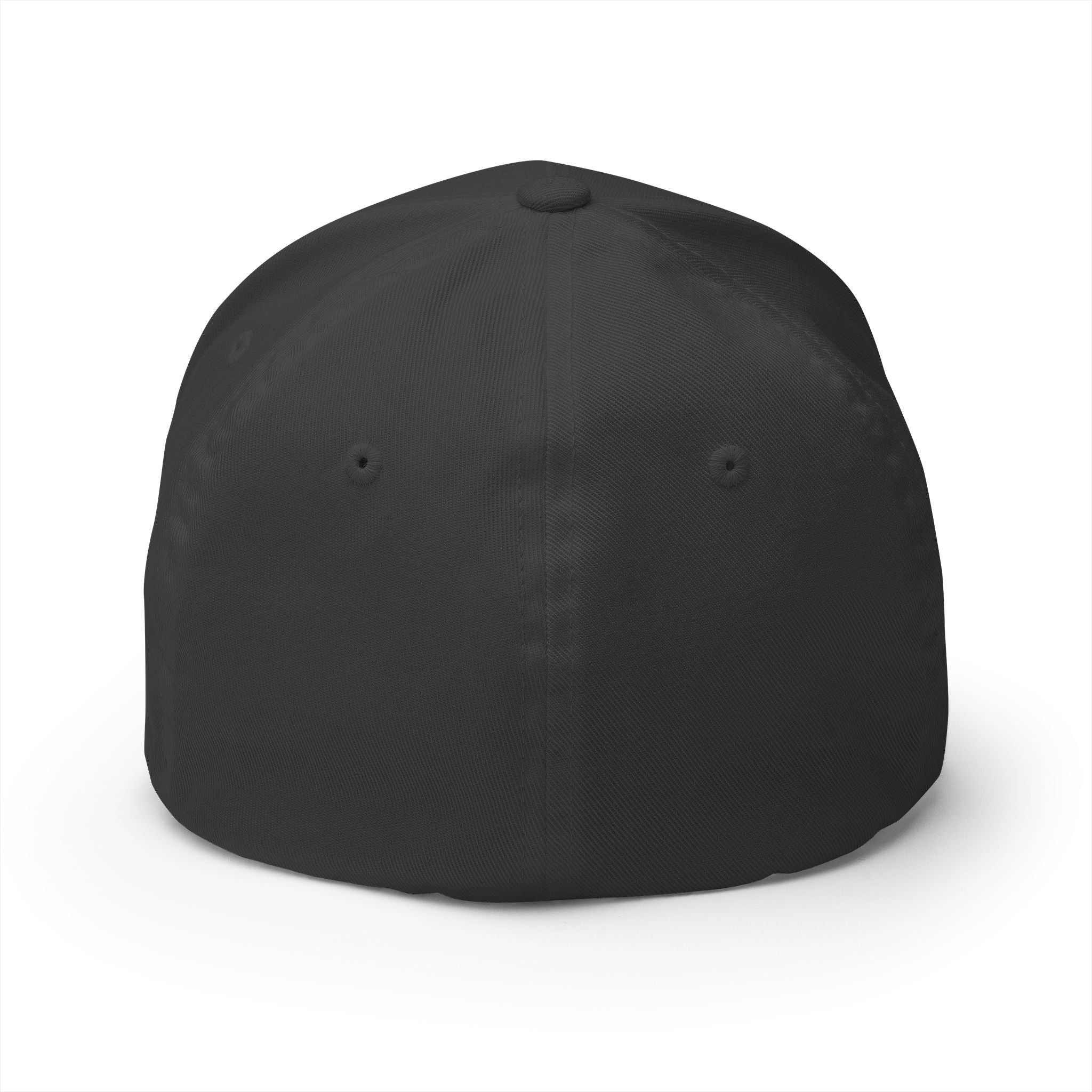 Nike white logo Embroidered Swoosh Cap — Closed-Back Structured Baseball Hat