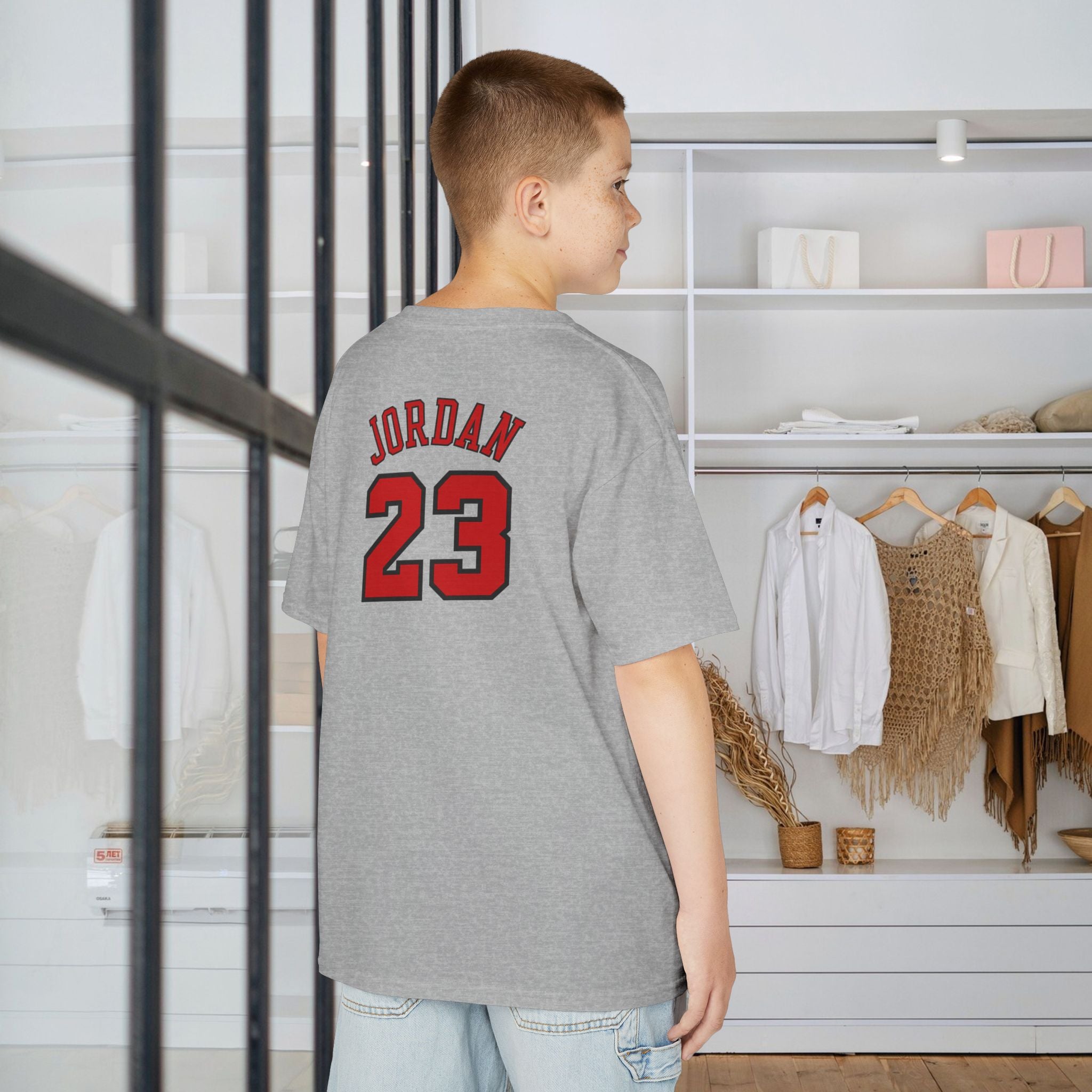Kids 'Jordan 23' Basketball Tee - Red Jumpman Logo