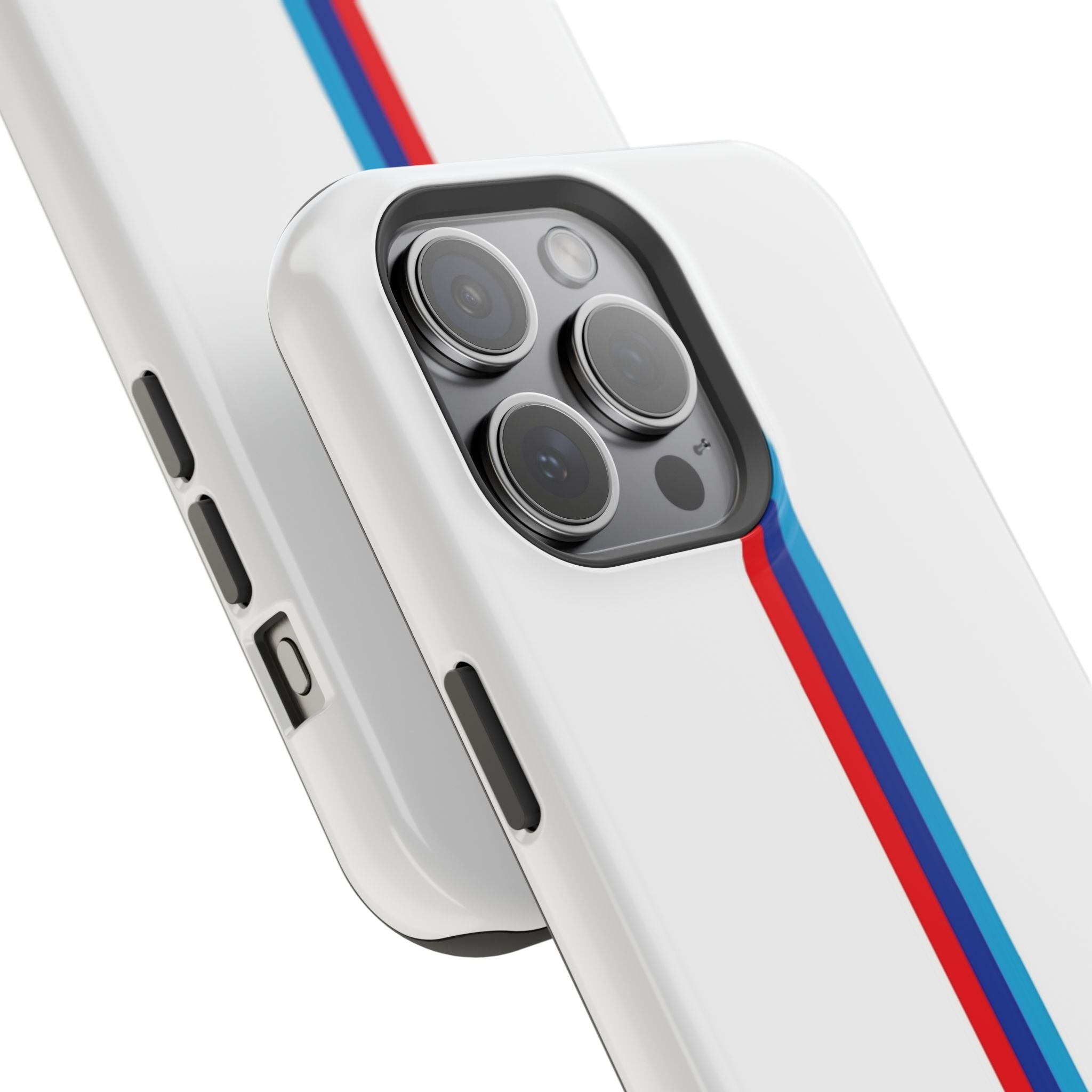 Phone Case — Retro Racing BMW Stripe Design (Impact-Resistant)