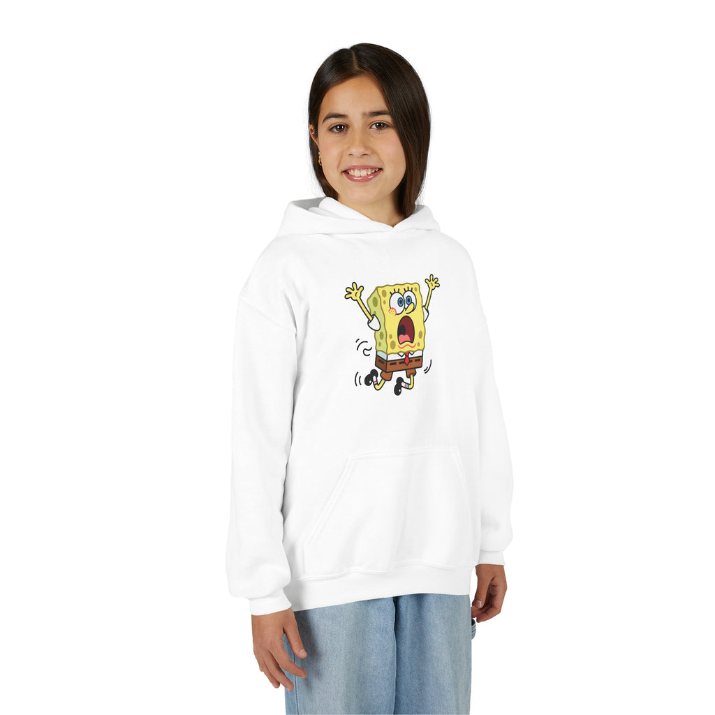 Panicked Yellow Sponge Heavy Blend Hooded Sweatshirt