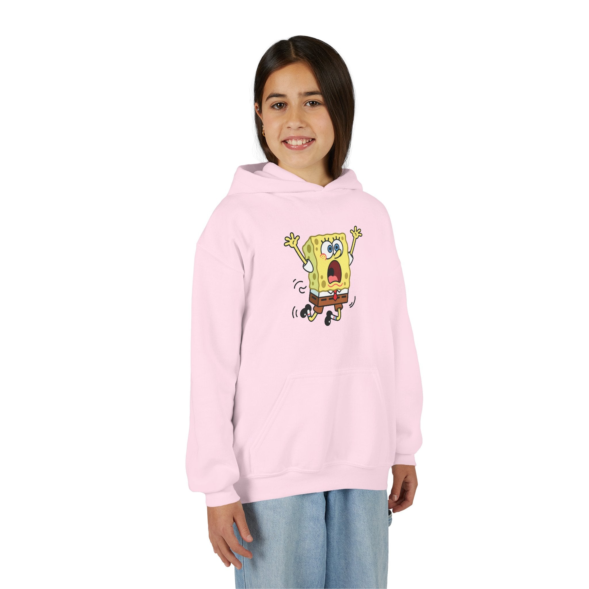 Panicked Yellow Sponge Heavy Blend Hooded Sweatshirt