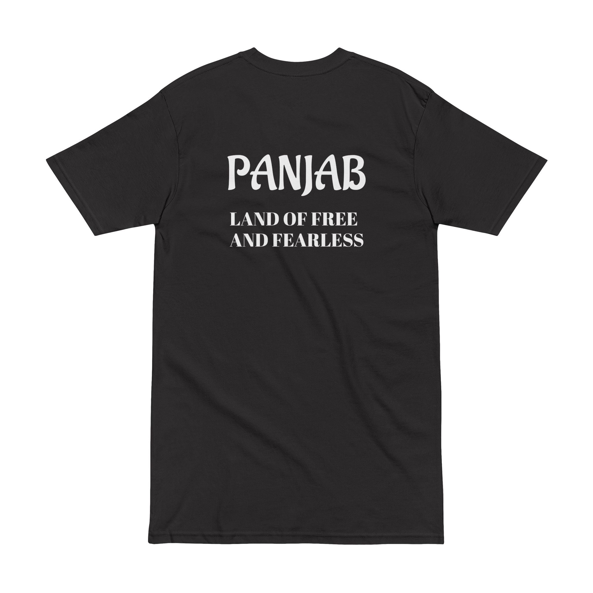 Punjabi Cultural Tee — 'Panjab: Land of Free and Fearless' Graphic T-Shirt