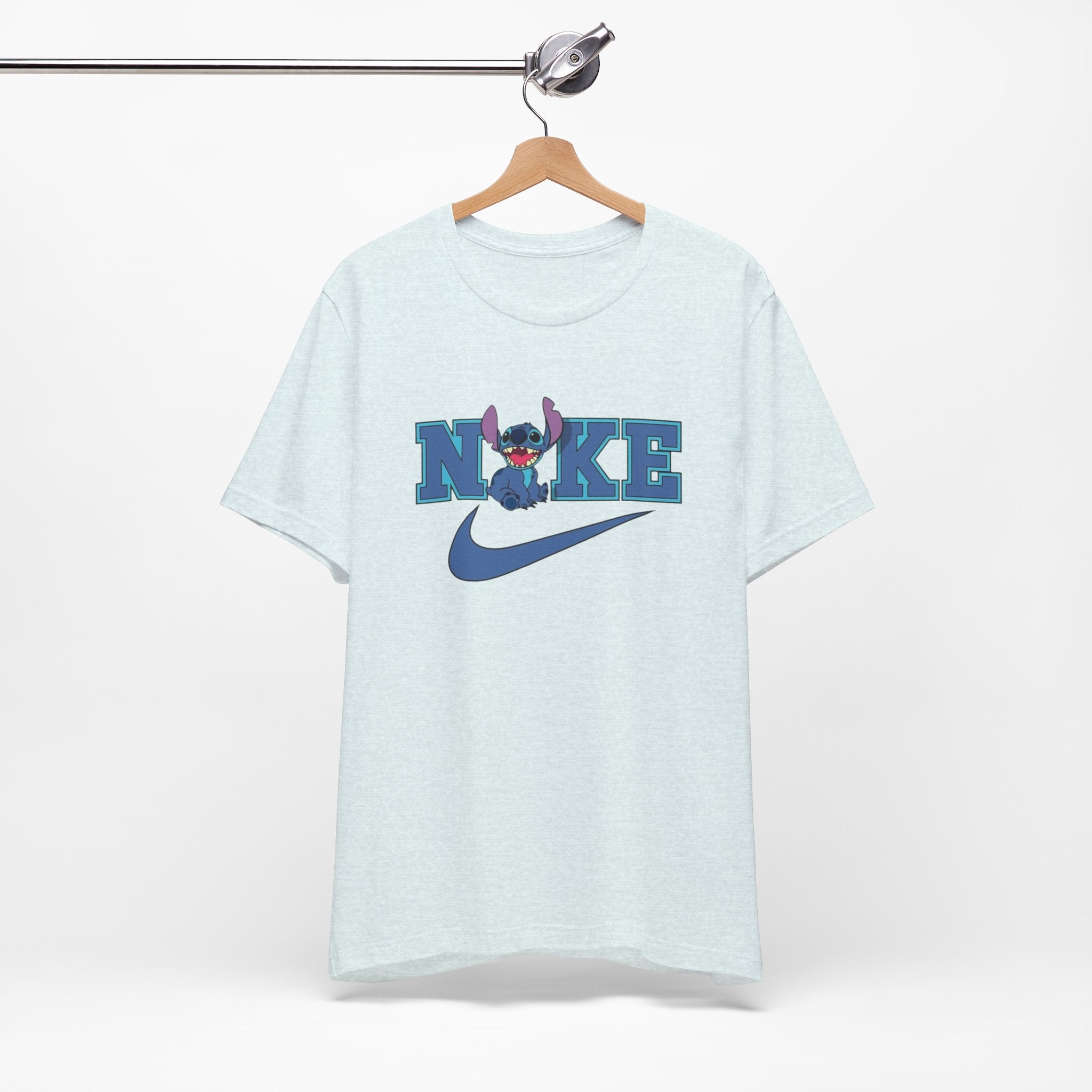 Stitch x Nike Parody Tee — Playful Cartoon Graphic T-Shirt