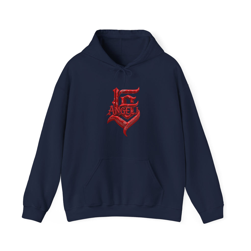 Angel Hoodie — Gothic Red Lettering Streetwear Hoodie