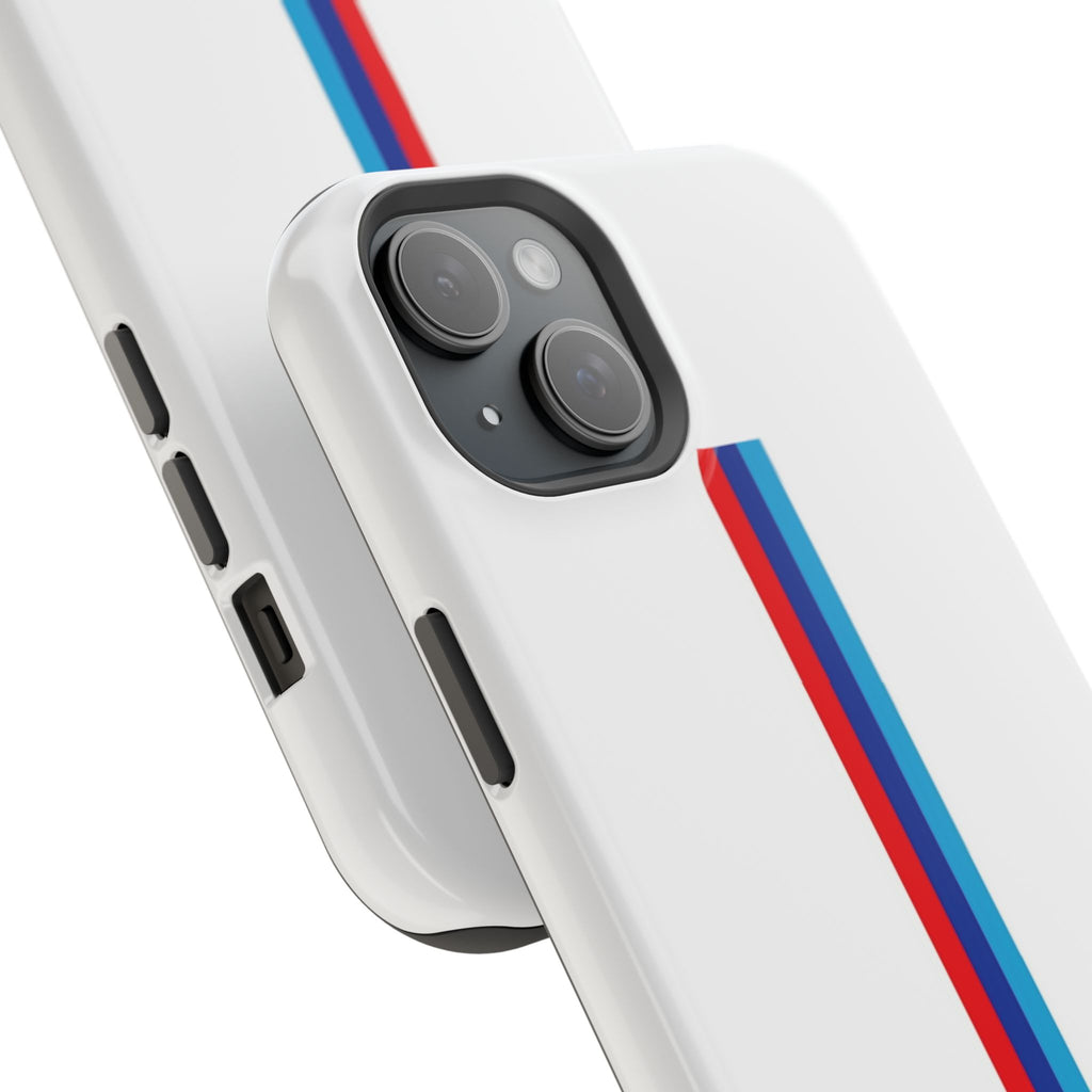 Phone Case — Retro Racing BMW Stripe Design (Impact-Resistant)