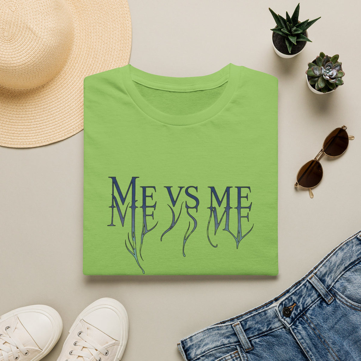 Me vs Me T-Shirt — Motivational Self-Competition Graphic Tee