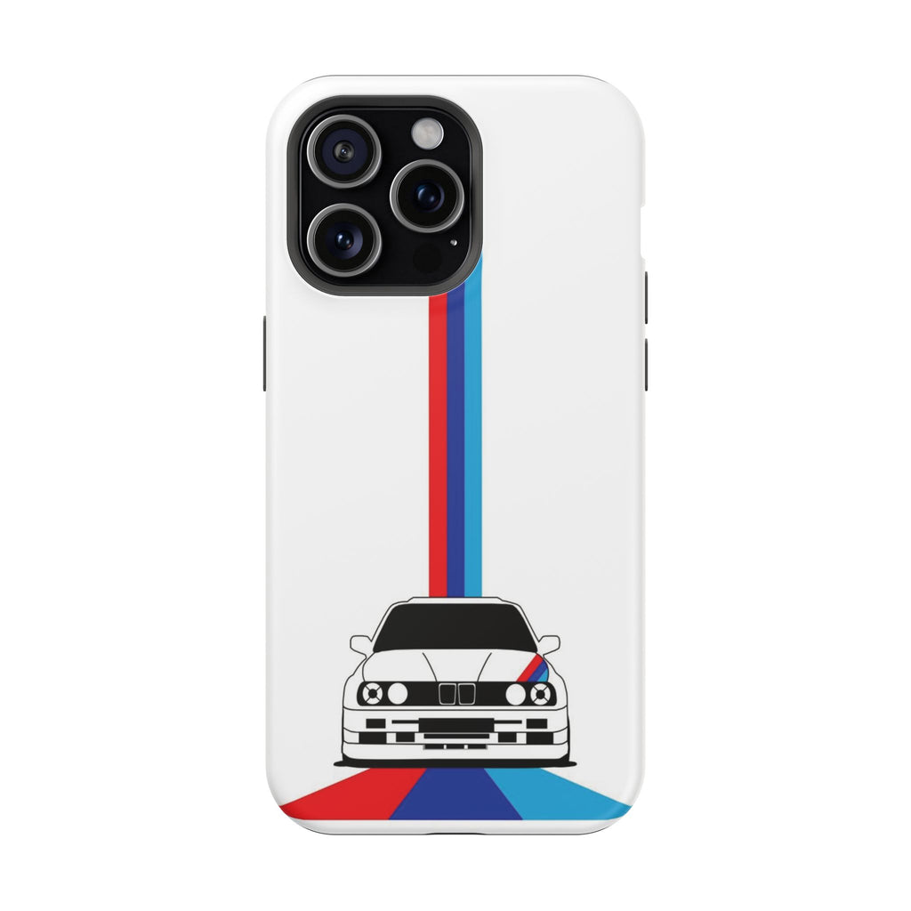 Phone Case — Retro Racing BMW Stripe Design (Impact-Resistant)