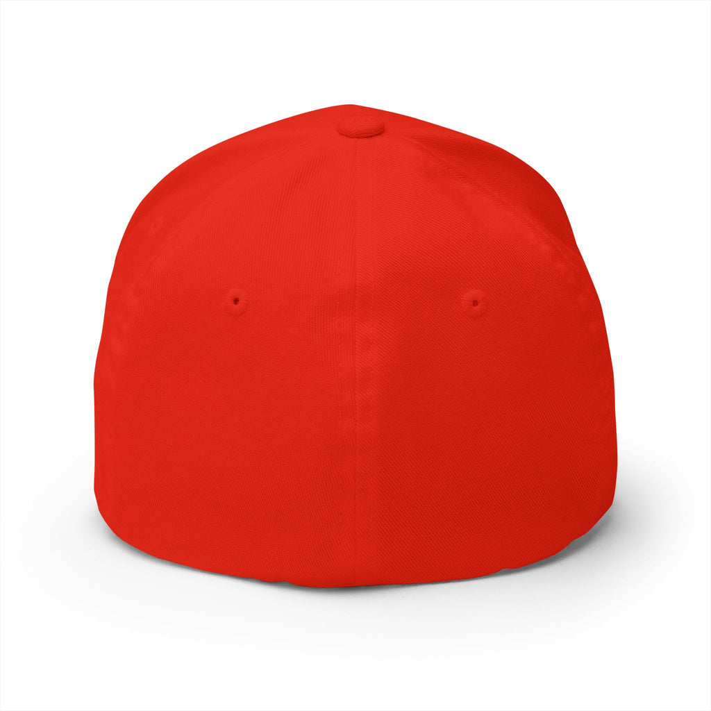 Nike white logo Embroidered Swoosh Cap — Closed-Back Structured Baseball Hat