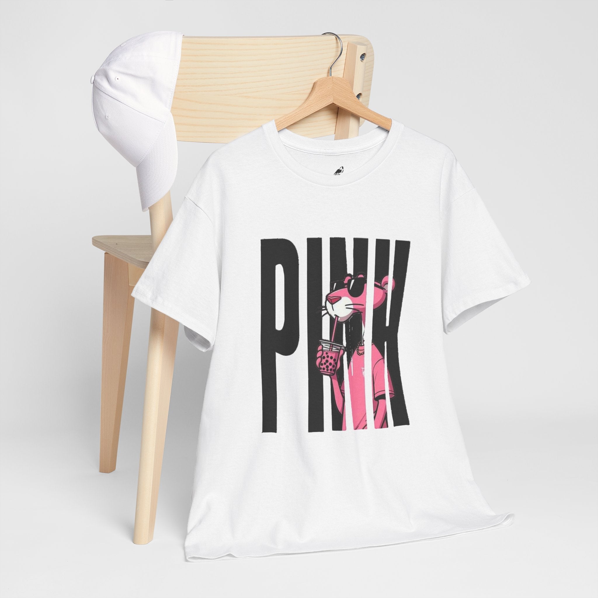 Pink Panther Graphic Tee — Retro Pop Art 'PINK' Shirt