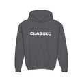 Youth Hoodie — 'CLASSIC' Retro Pink & Teal Muscle Car Graphic