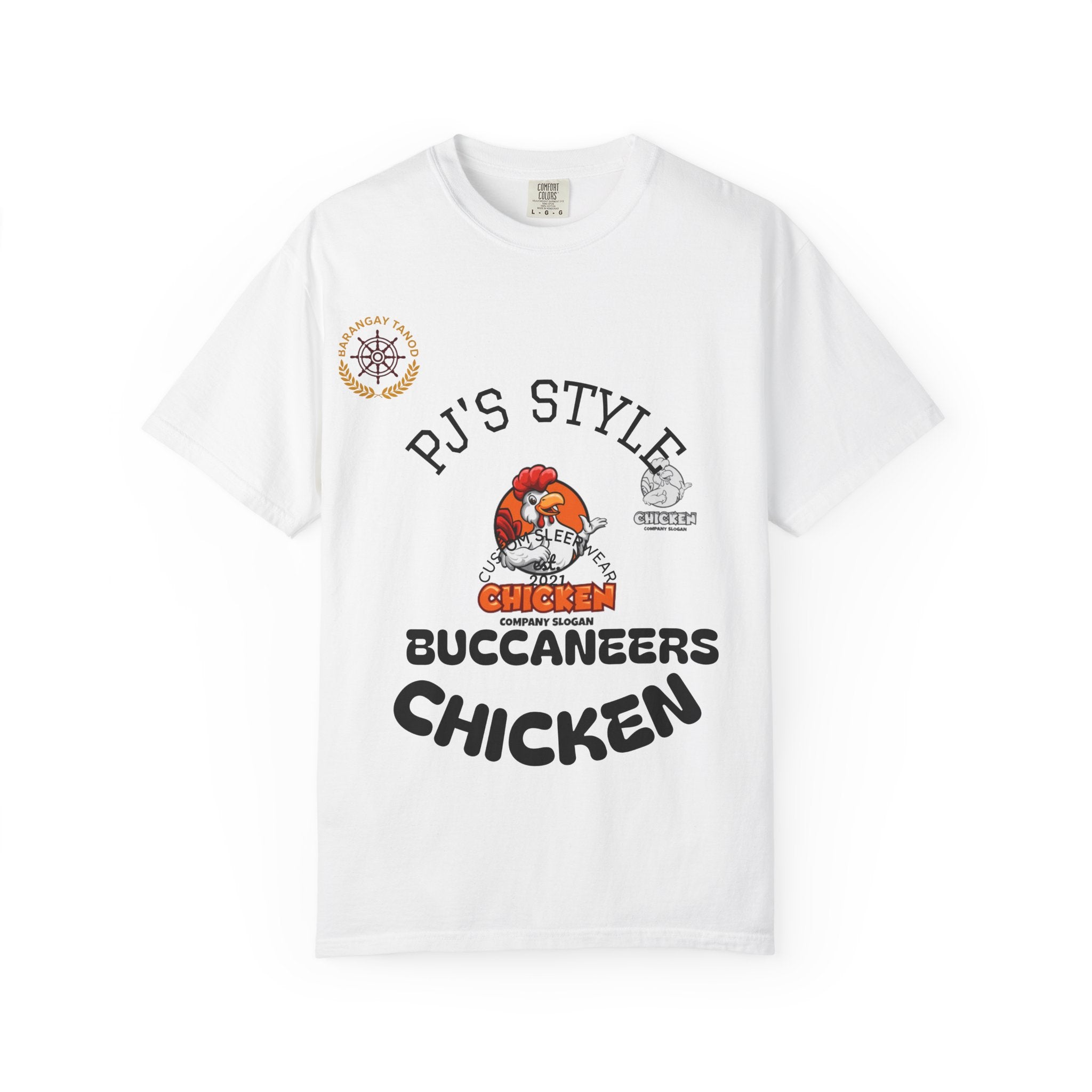 Buccaneers Chicken Graphic T-Shirt — RJ’s Style Vintage Chicken Design