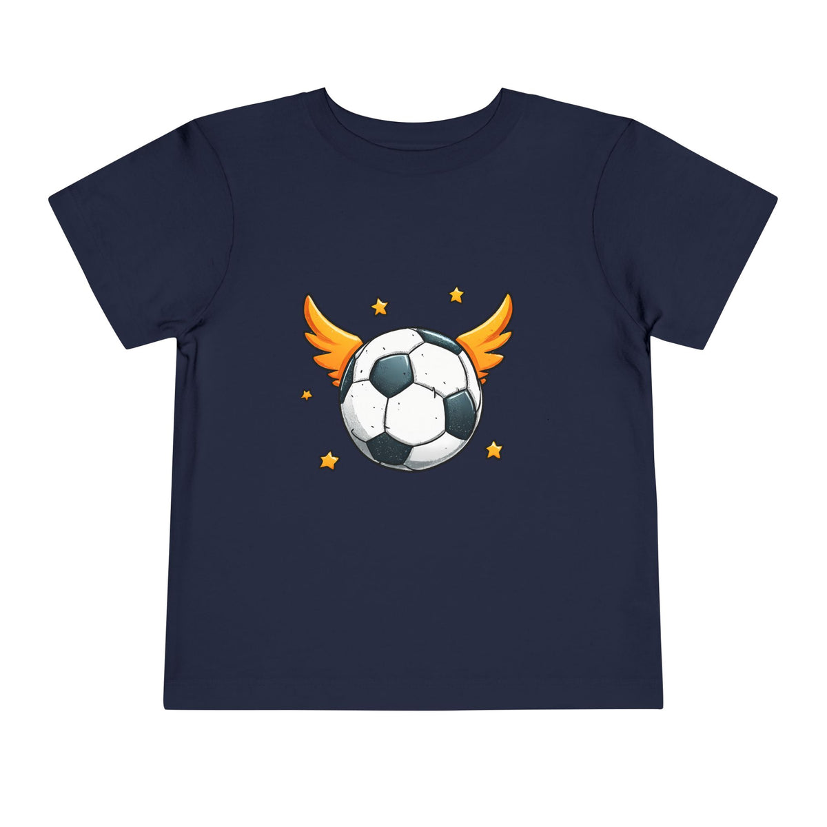 Toddler Soccer Tee — Winged Soccer Ball Kids Shirt