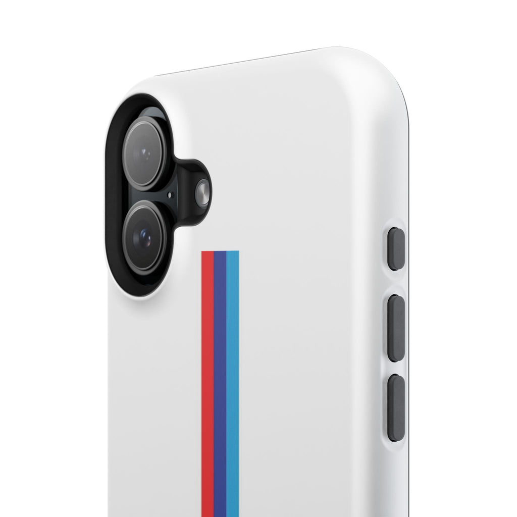 Phone Case — Retro Racing BMW Stripe Design (Impact-Resistant)