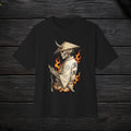 Samurai Skull Tee — Flaming Ronin Graphic T-Shirt