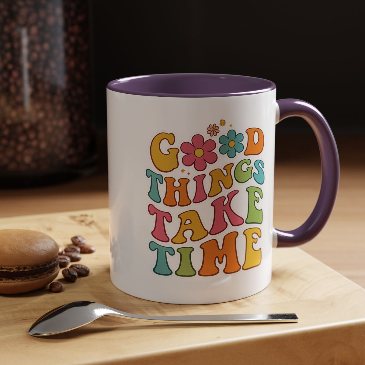 Good Things Take Time Accent Coffee Mug (11, 15oz)