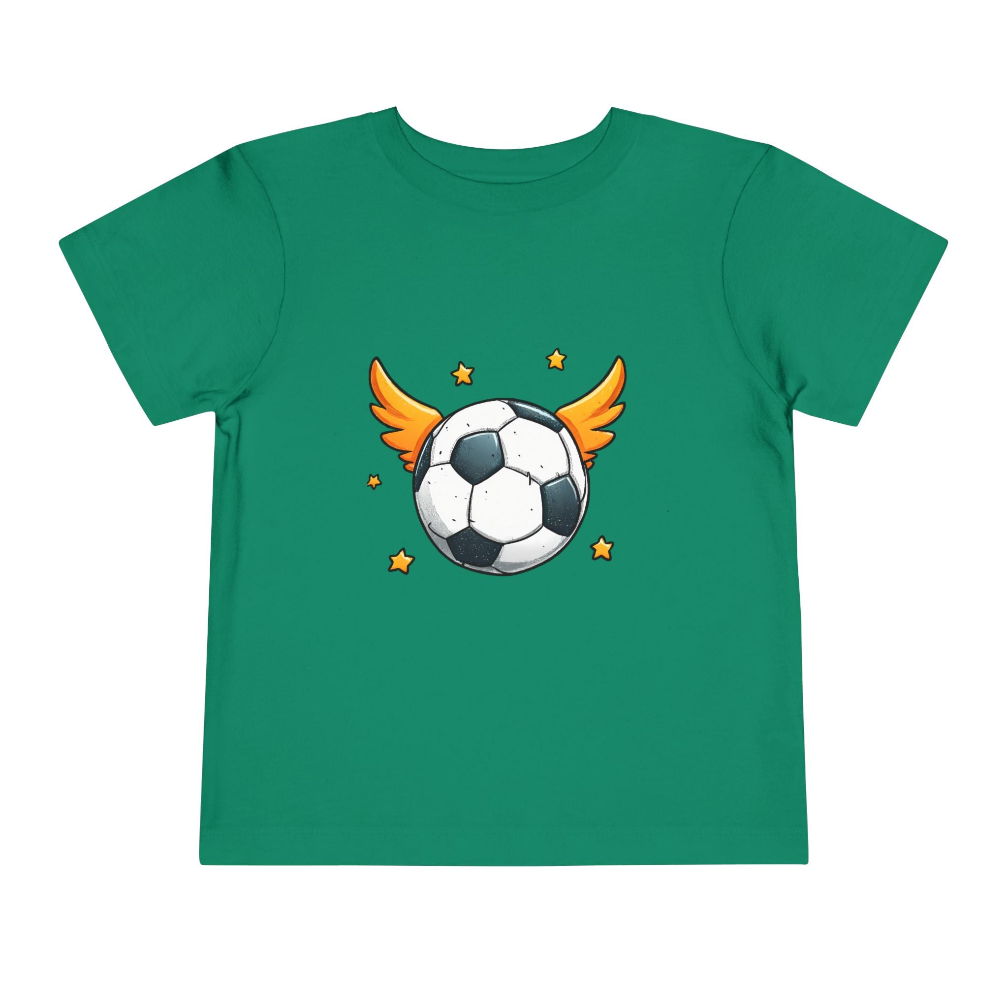Toddler Soccer Tee — Winged Soccer Ball Kids Shirt