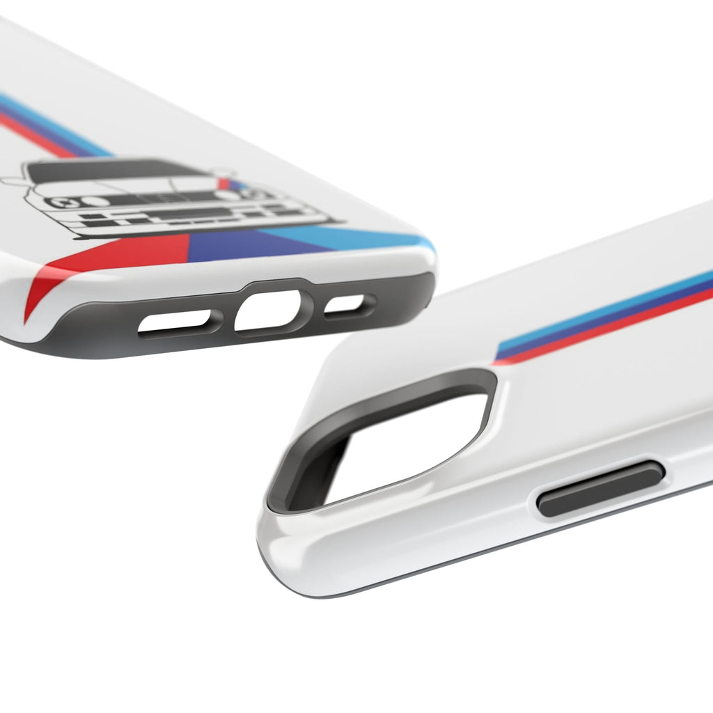 Phone Case — Retro Racing BMW Stripe Design (Impact-Resistant)