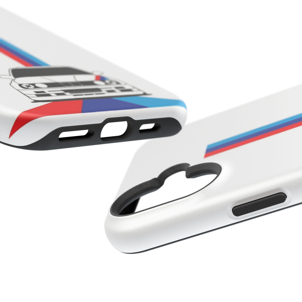 Phone Case — Retro Racing BMW Stripe Design (Impact-Resistant)