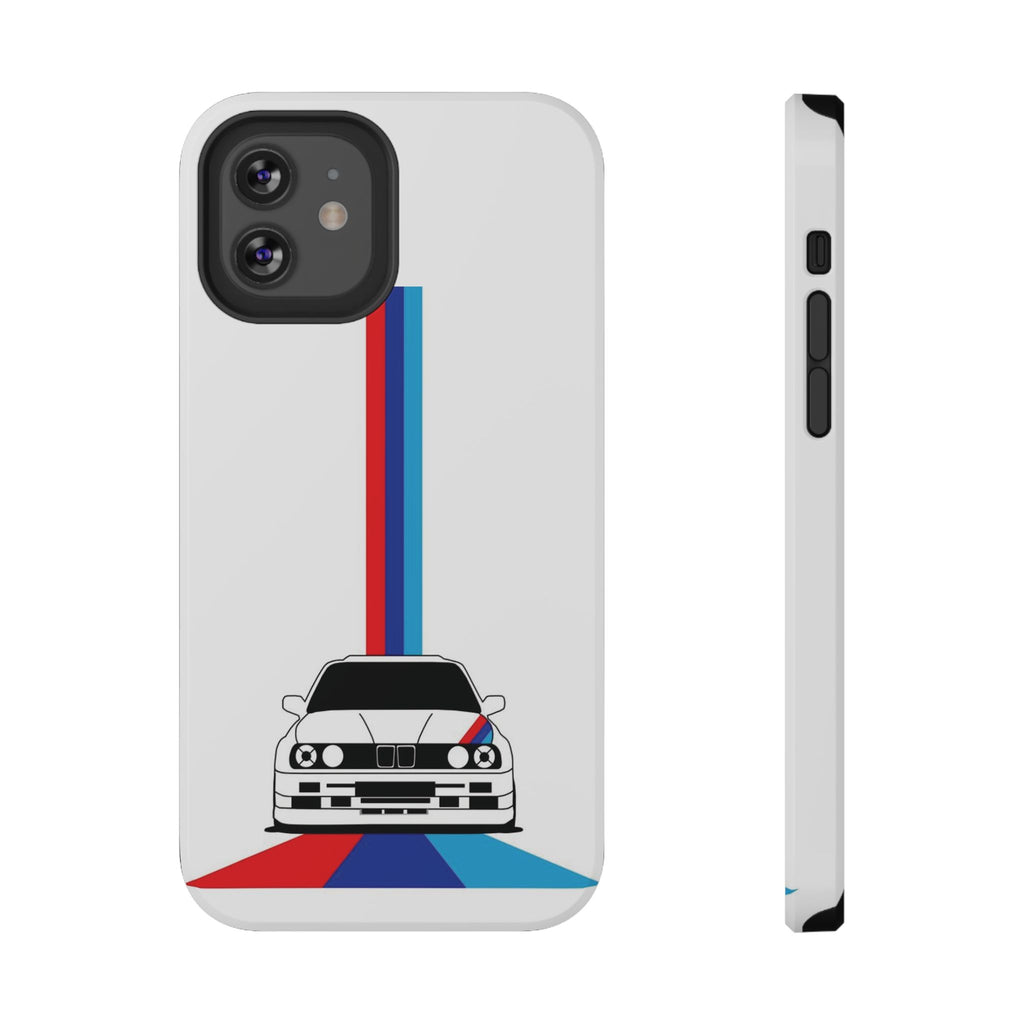 Phone Case — Retro Racing BMW Stripe Design (Impact-Resistant)