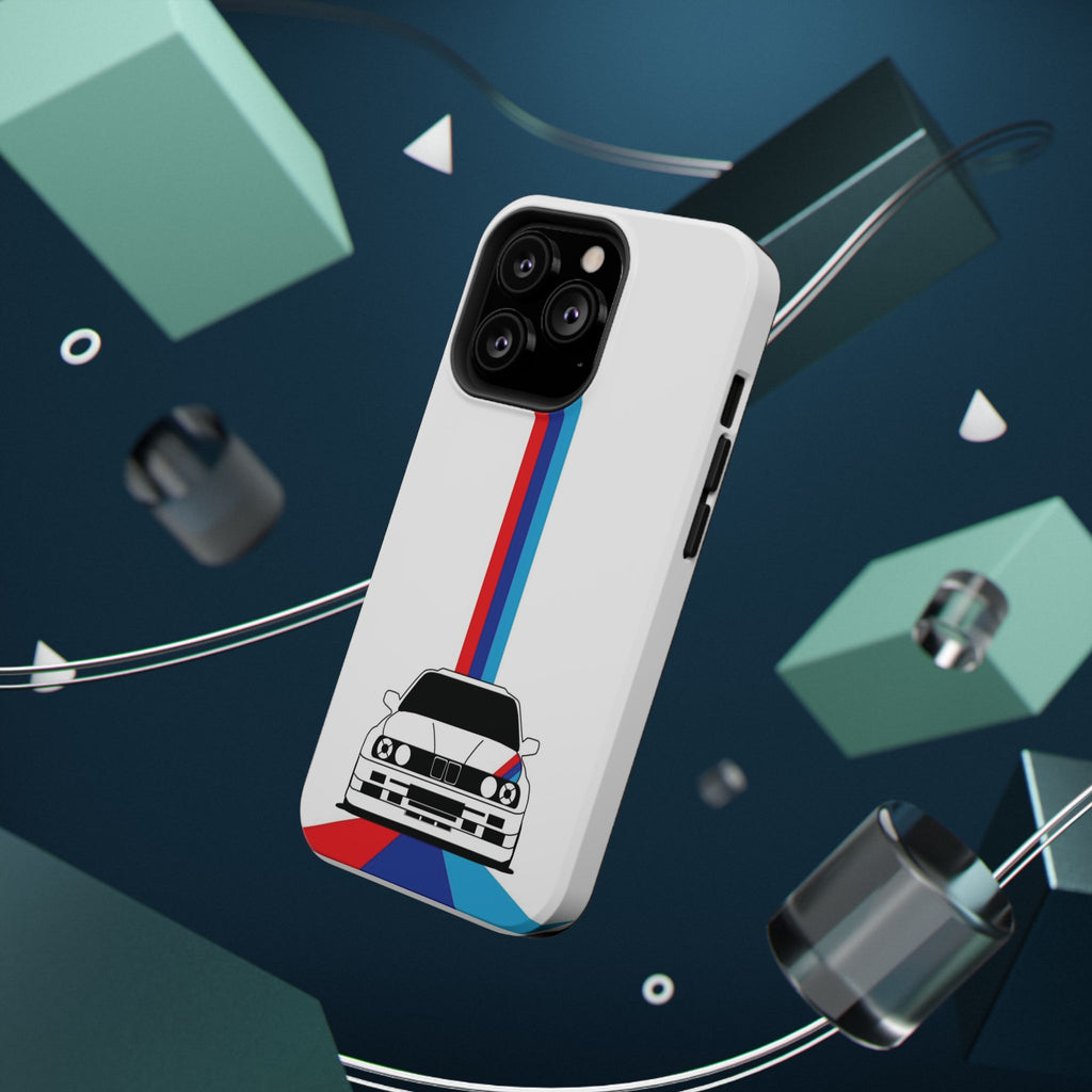 Phone Case — Retro Racing BMW Stripe Design (Impact-Resistant)