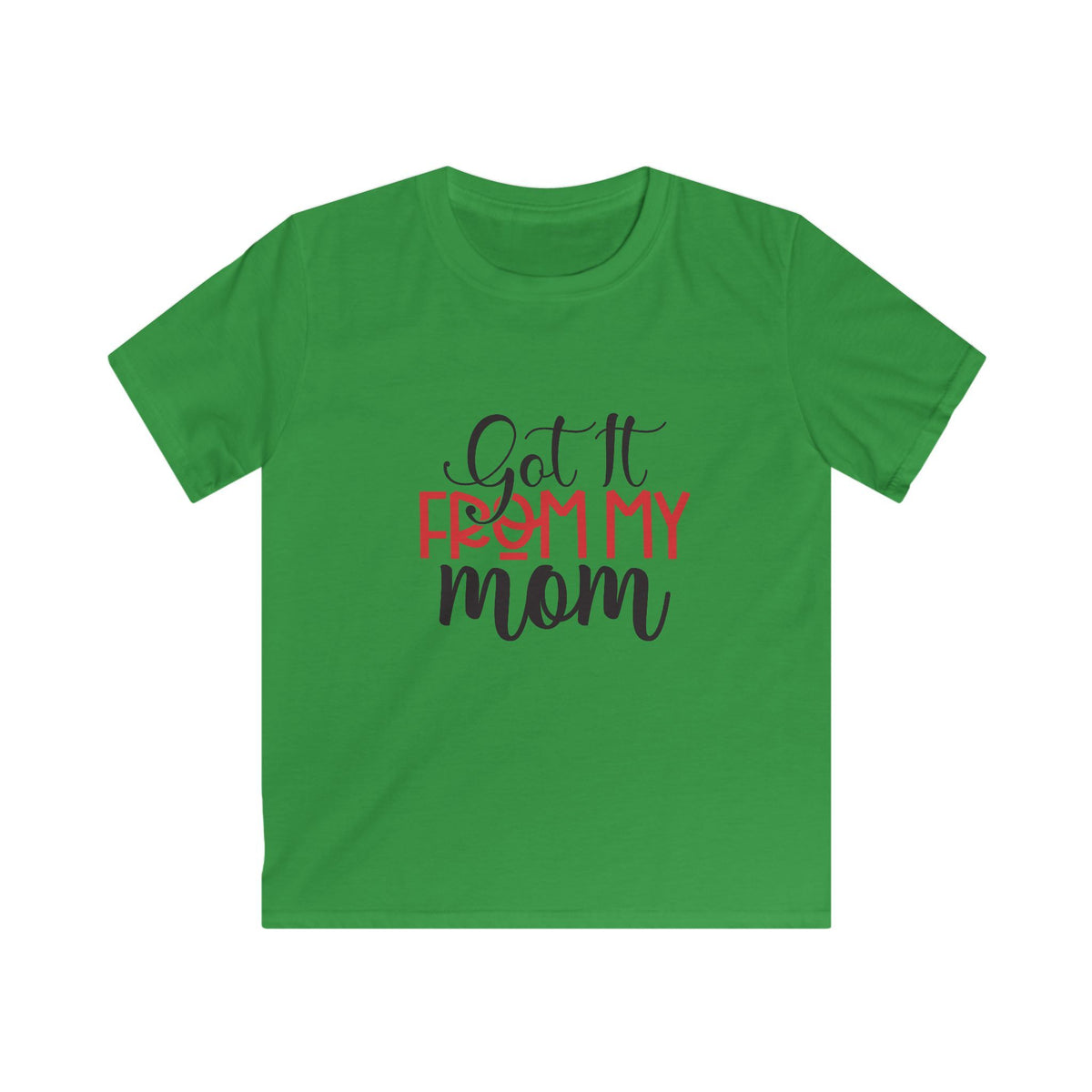 Kids Tee – "Got It From My Mom" Cute Mother's Day Graphic Shirt